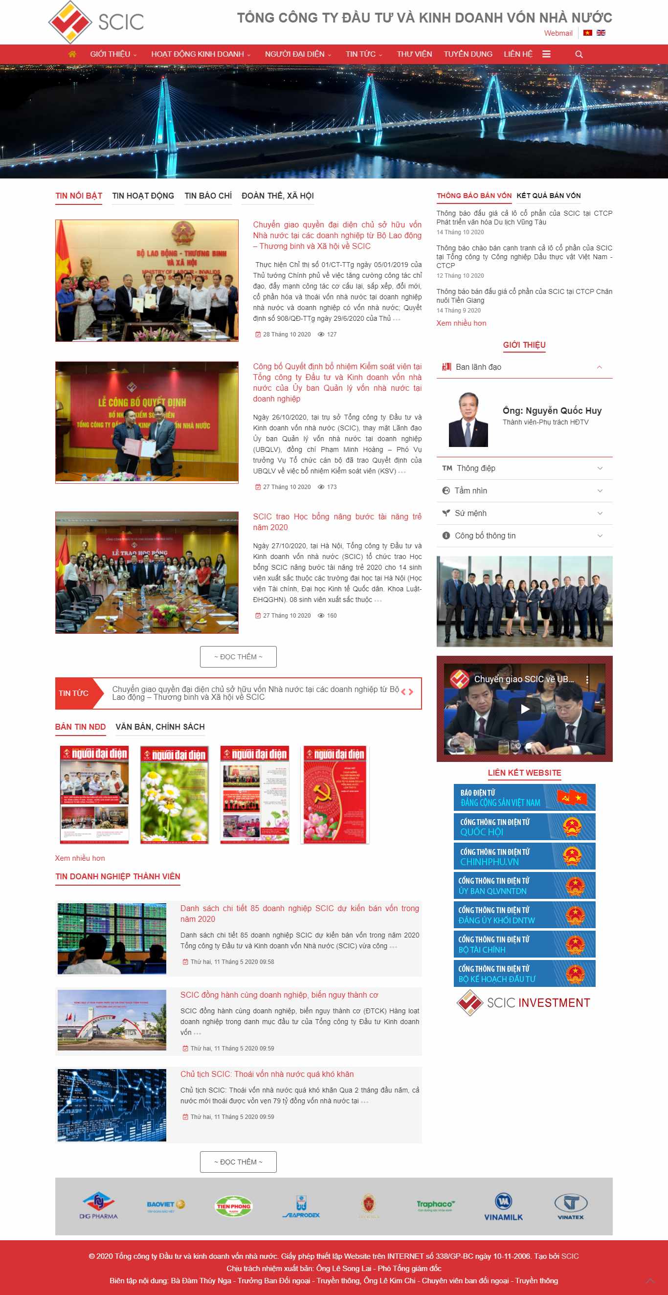Thiết kế Website web tập đoàn - tổng công ty - wwwscicvn