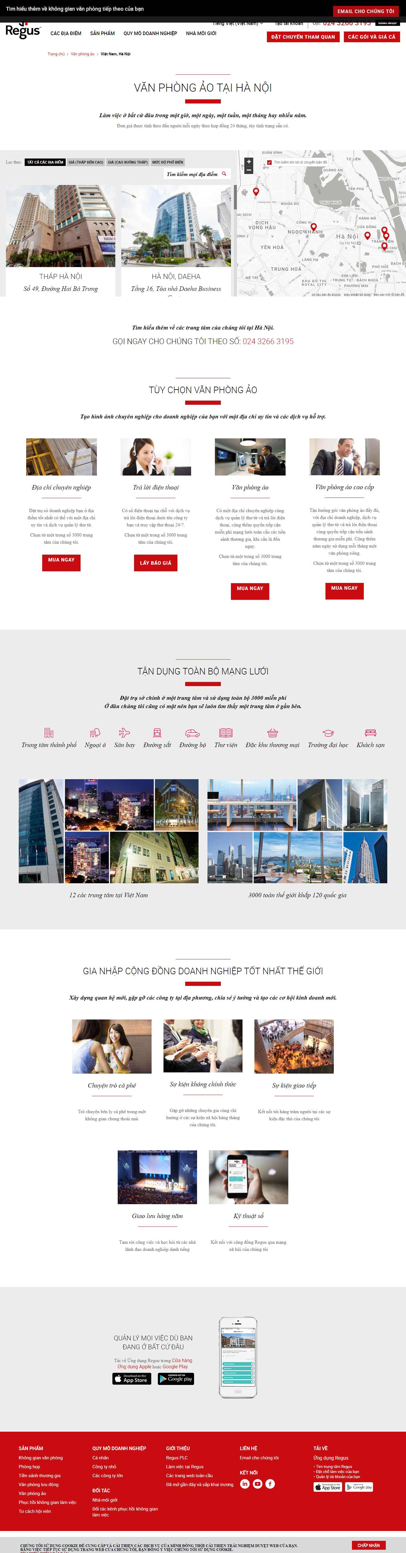 Thiết kế Website web văn phòng ảo - wwwreguscomvn
