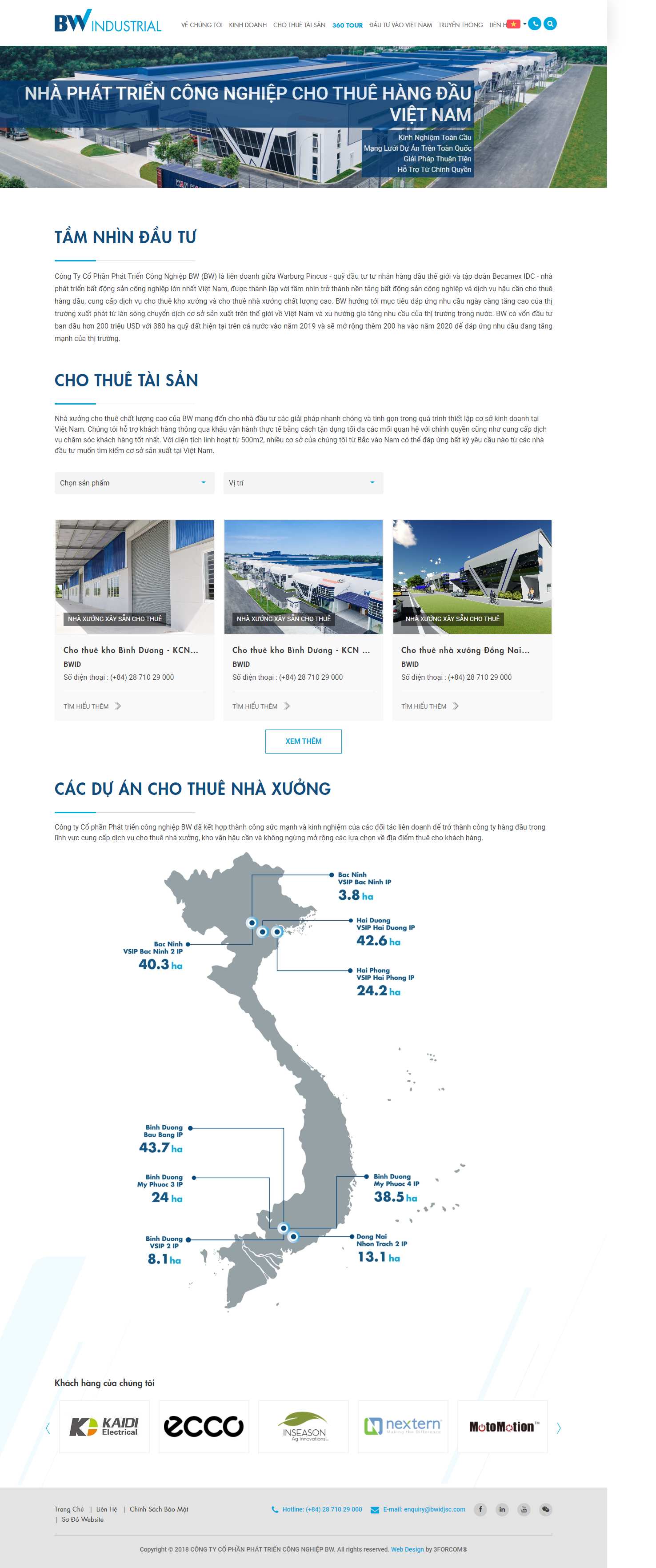 Thiết kế Website web cho thuê nhà xưởng, kho bãi - wwwbwidjsccom
