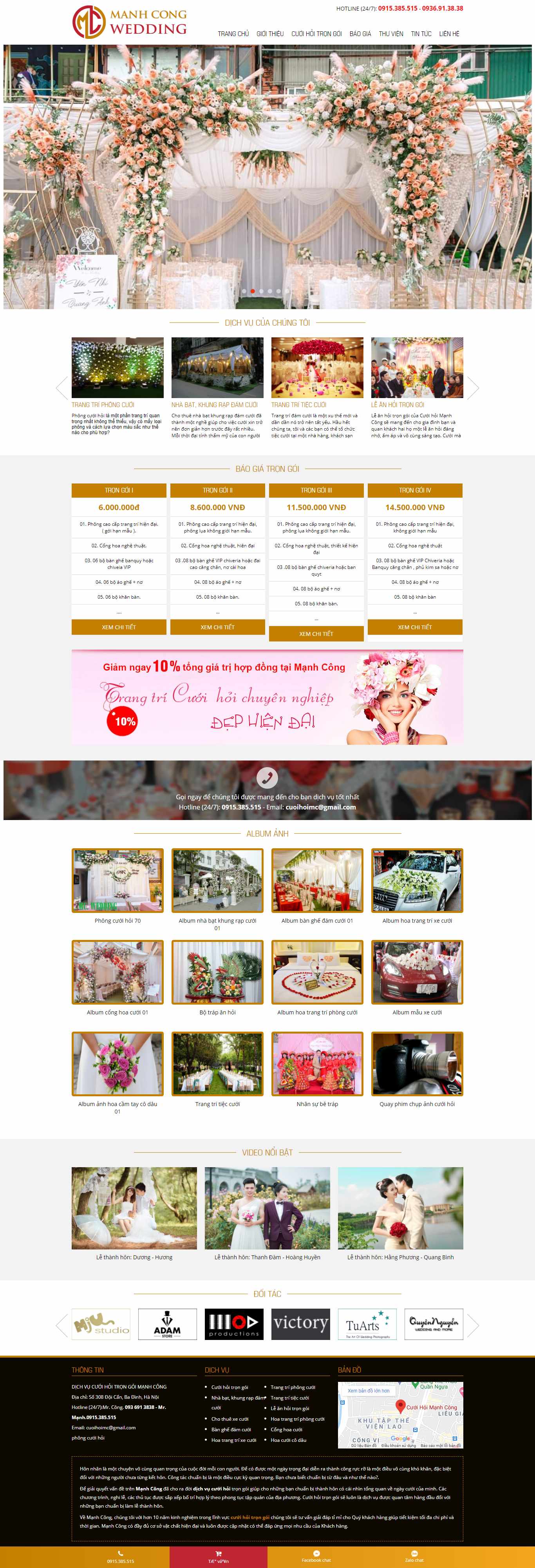 Thiết kế Website web tư vấn kết hôn - cuoihoimanhcongnet