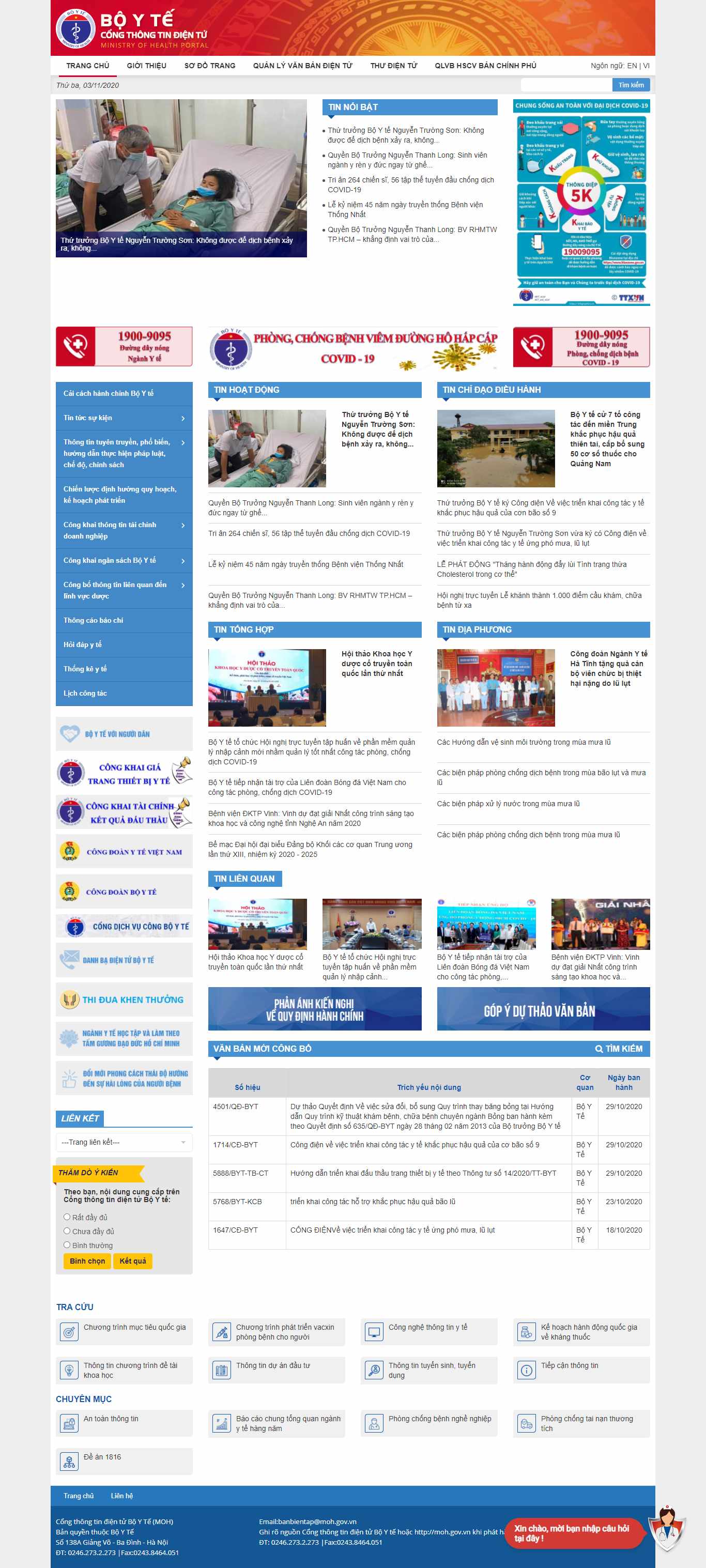 Thiết kế Website web cơ quan nhà nước - mohgovvn