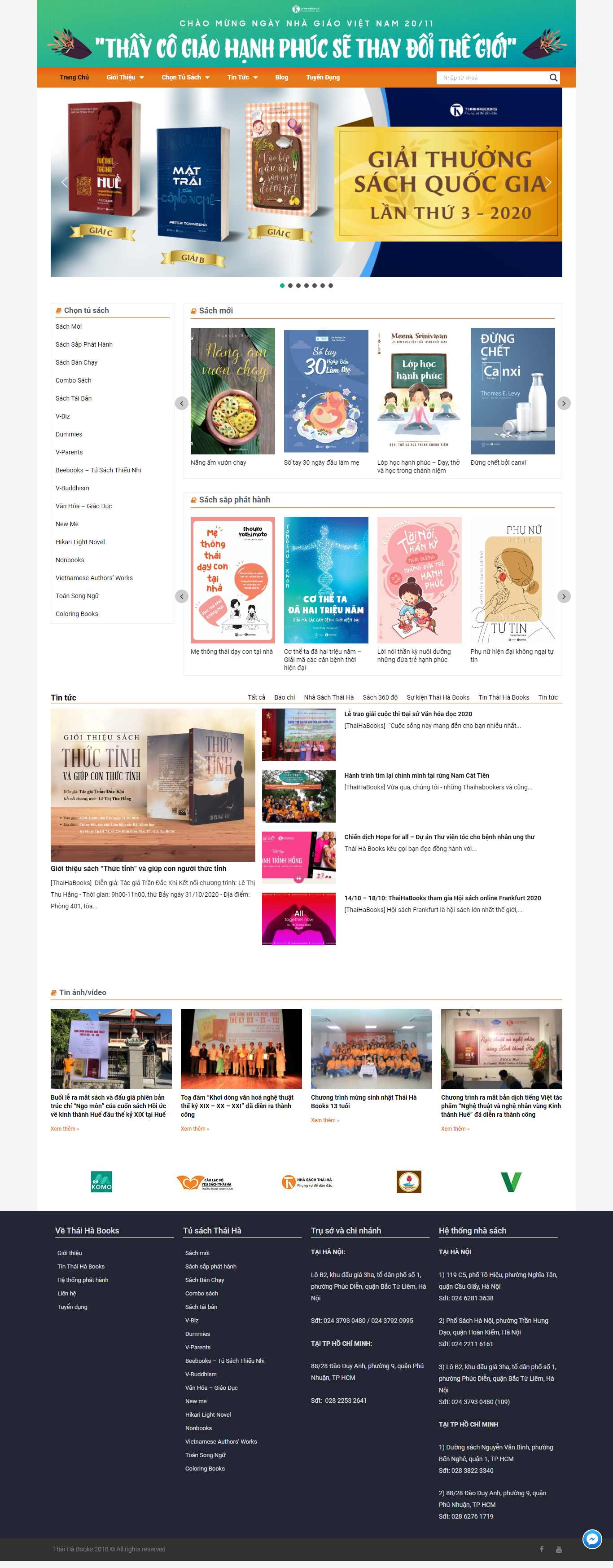 Thiết kế Website web Thái Hà - thaihabookscom