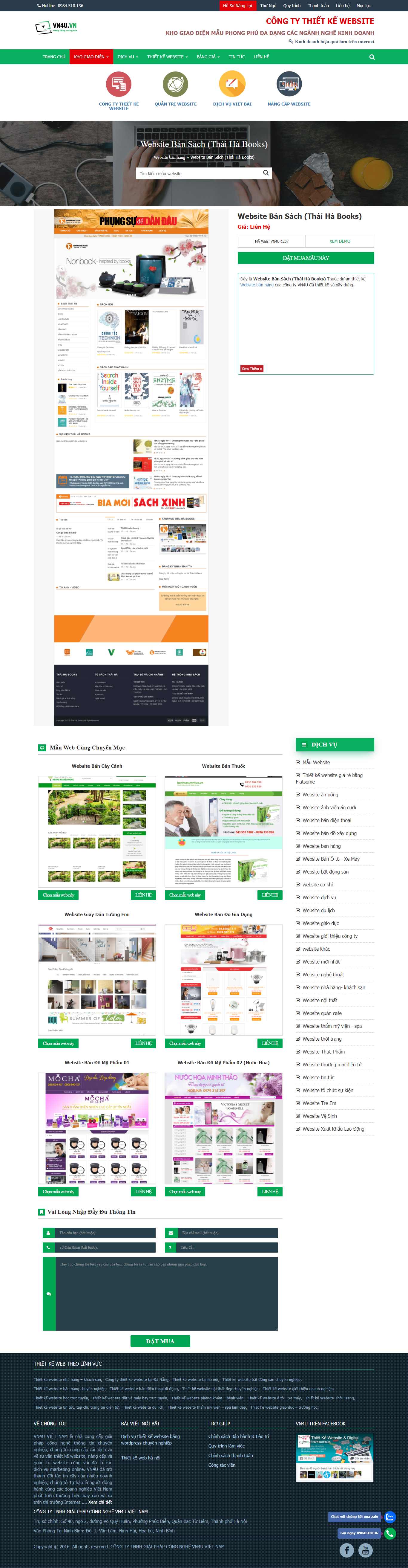 Thiết kế Website web Thái Hà - vn4uvn