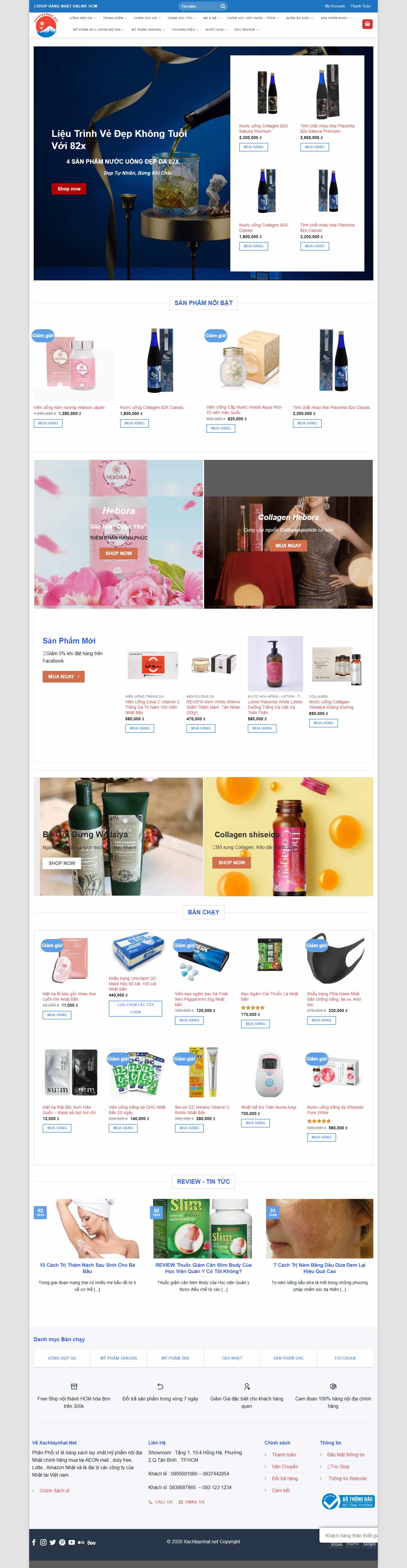 Thiết kế Website web bán hàng xách tay - xachtaynhatnet