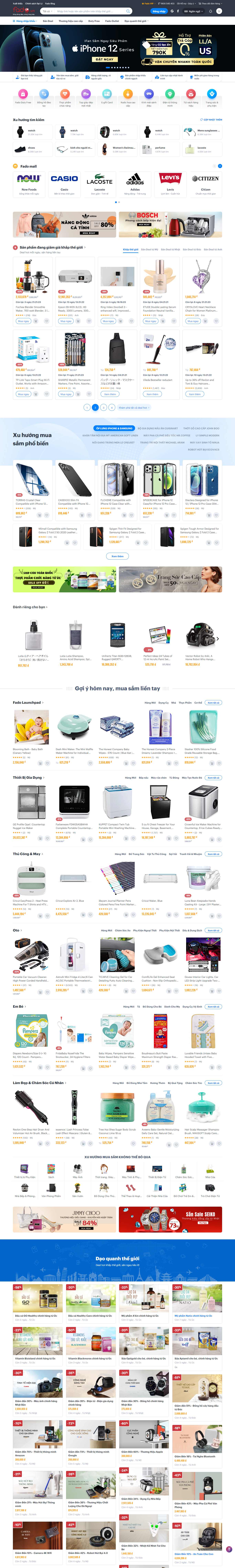 Thiết kế Website web amazon - fadovn