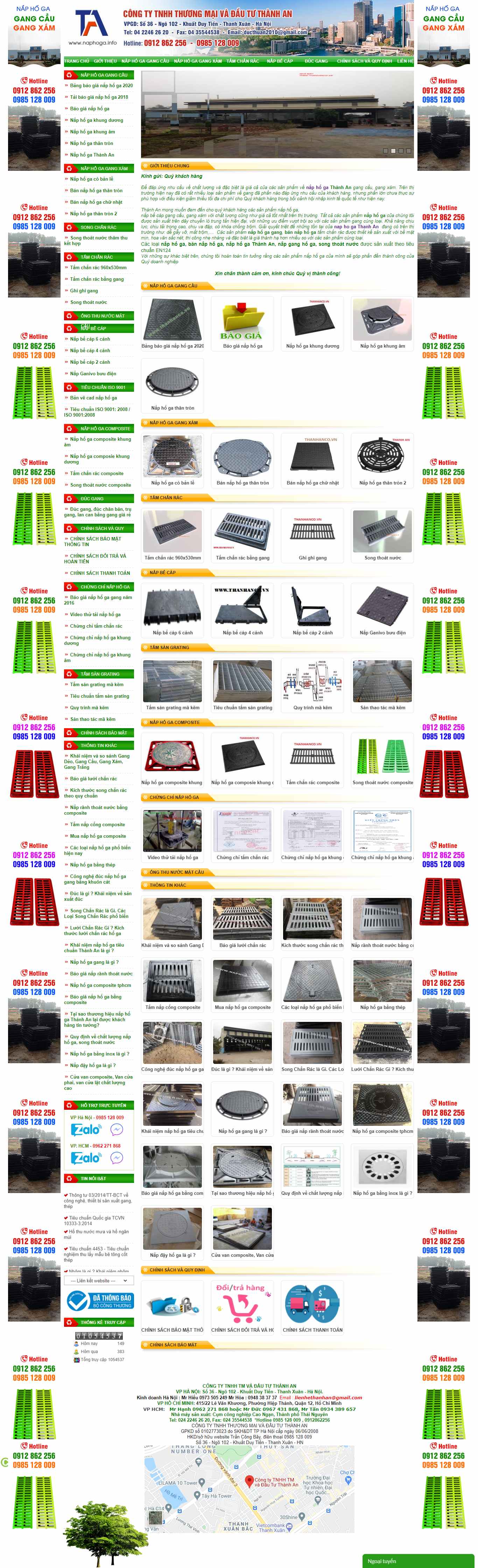Thiết kế Website web song chắn rác - naphogainfo