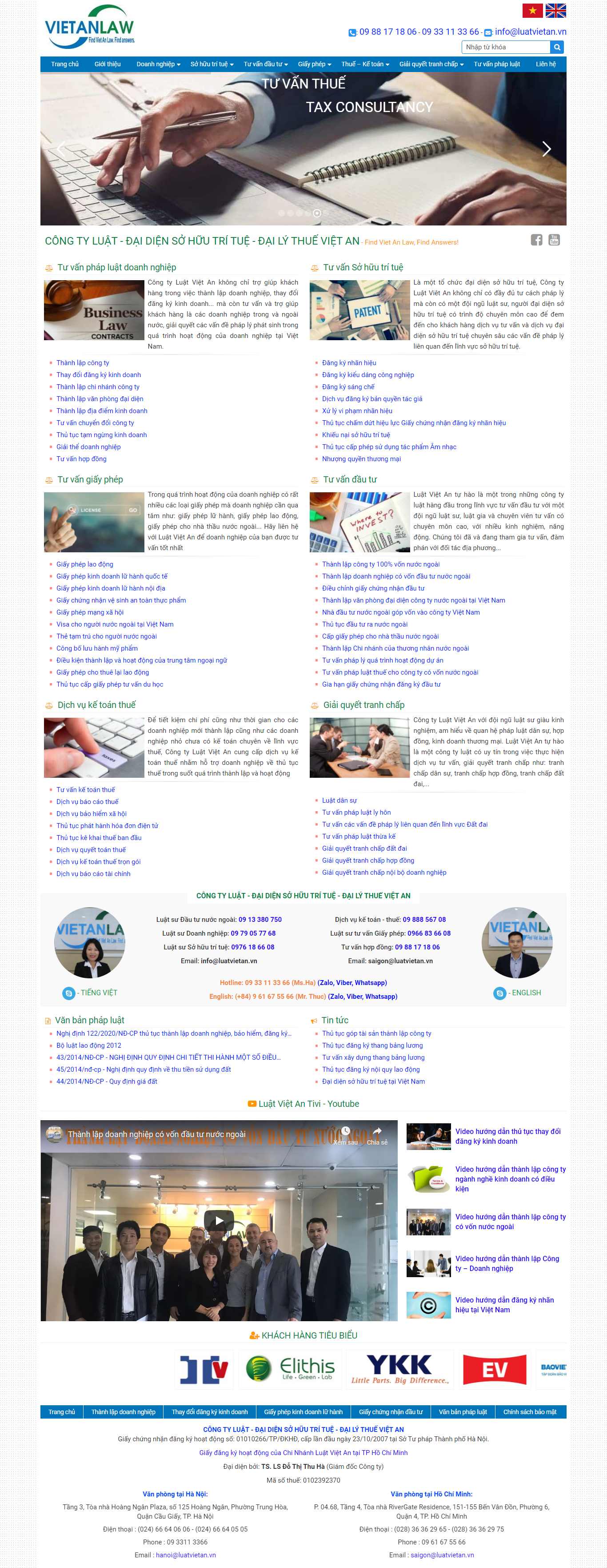 Thiết kế Website web tư vấn luật - luatvietanvn