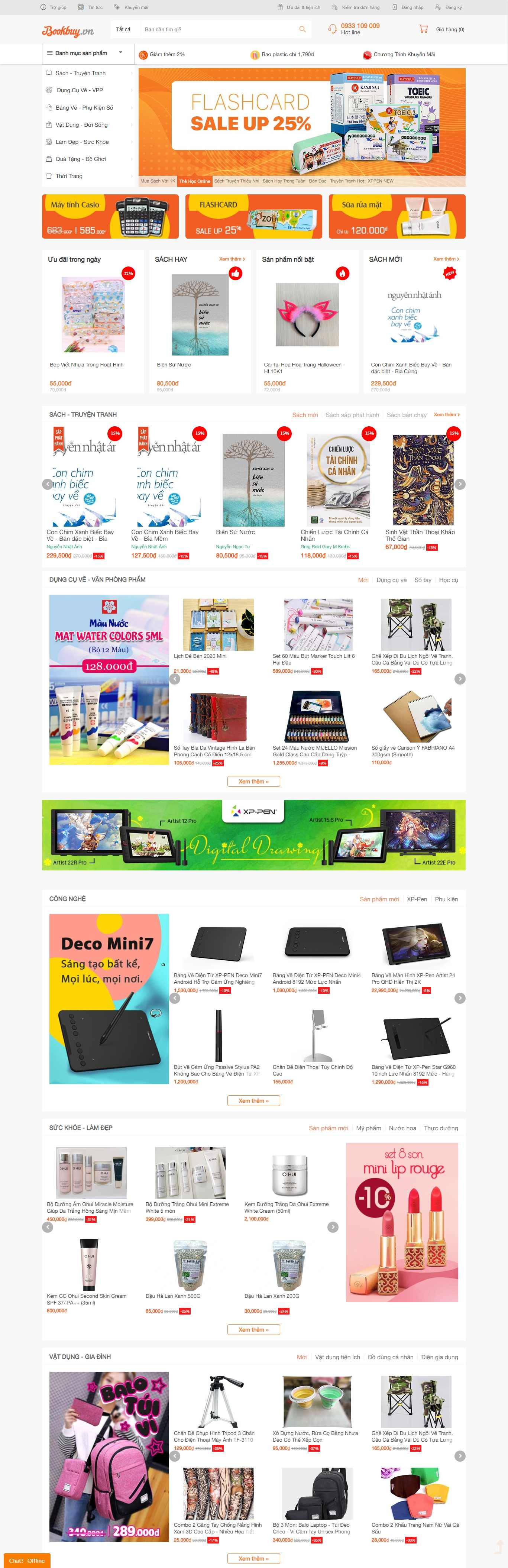 Thiết kế Website web nhà sách online - bookbuyvn