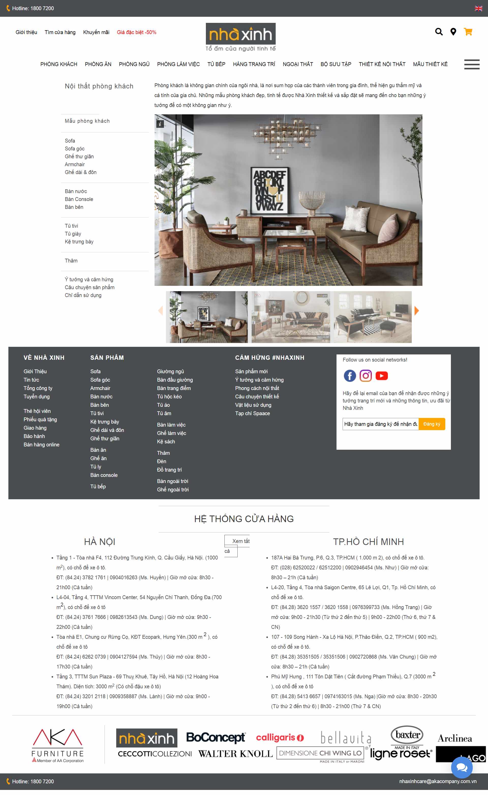 Thiết kế Website web nội thất - wwwnhaxinhcom