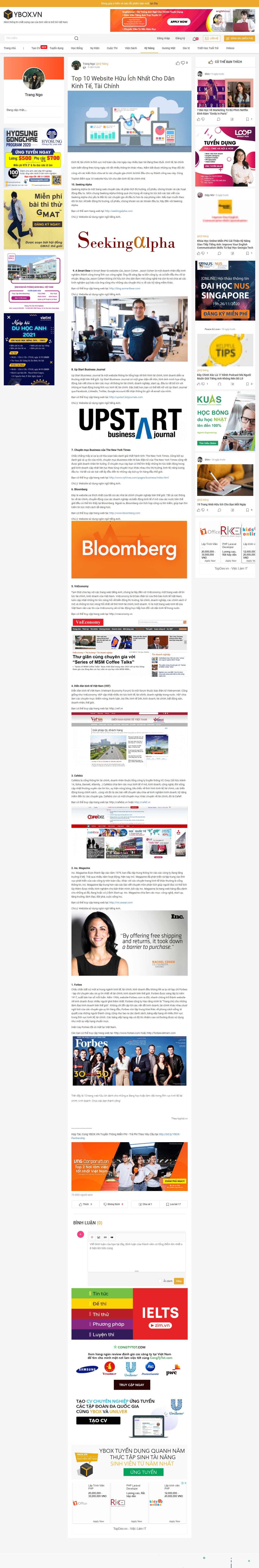 Thiết kế Website web tinh tế - yboxvn