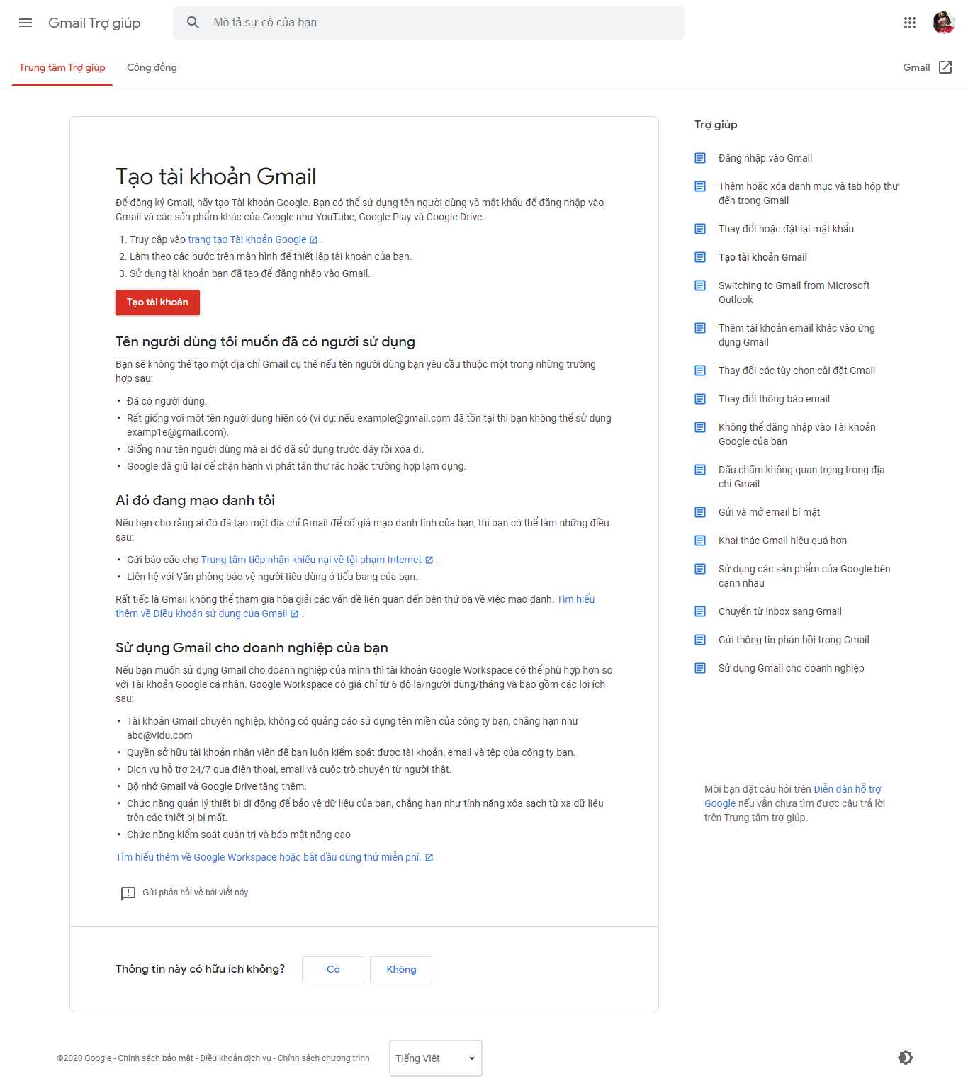 Thiết kế Website web gmail - supportgooglecom