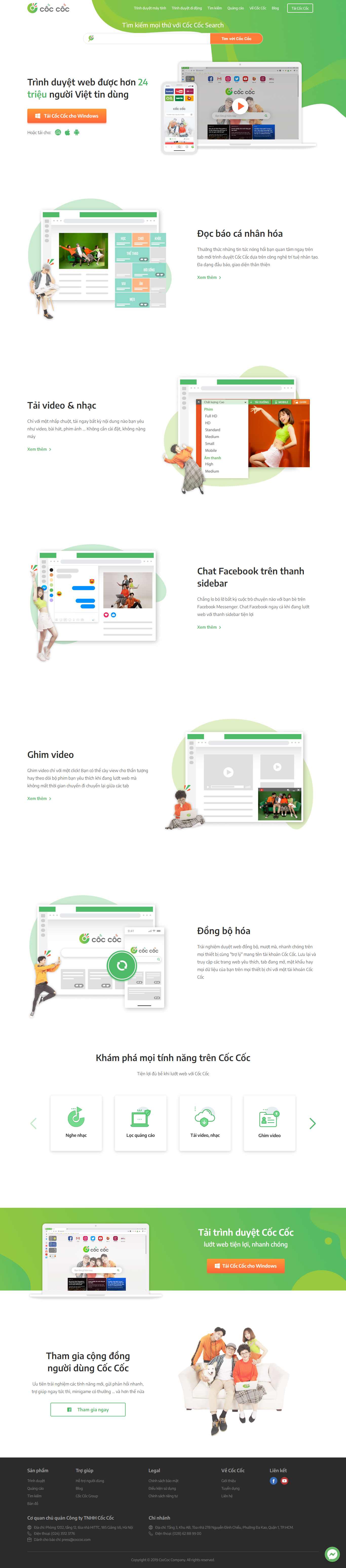 Thiết kế Website web cốc cốc - coccoccom