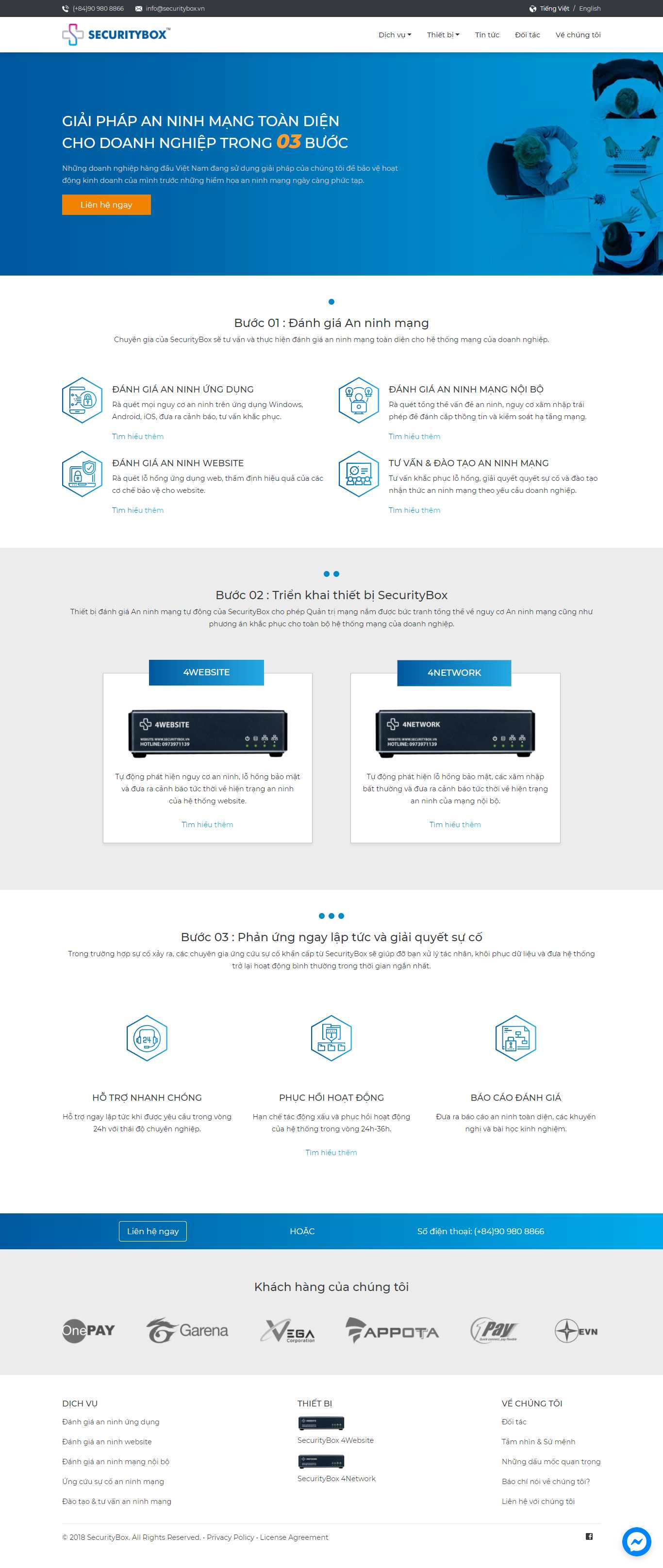 Thiết kế Website web quản trị mạng - securityboxvn