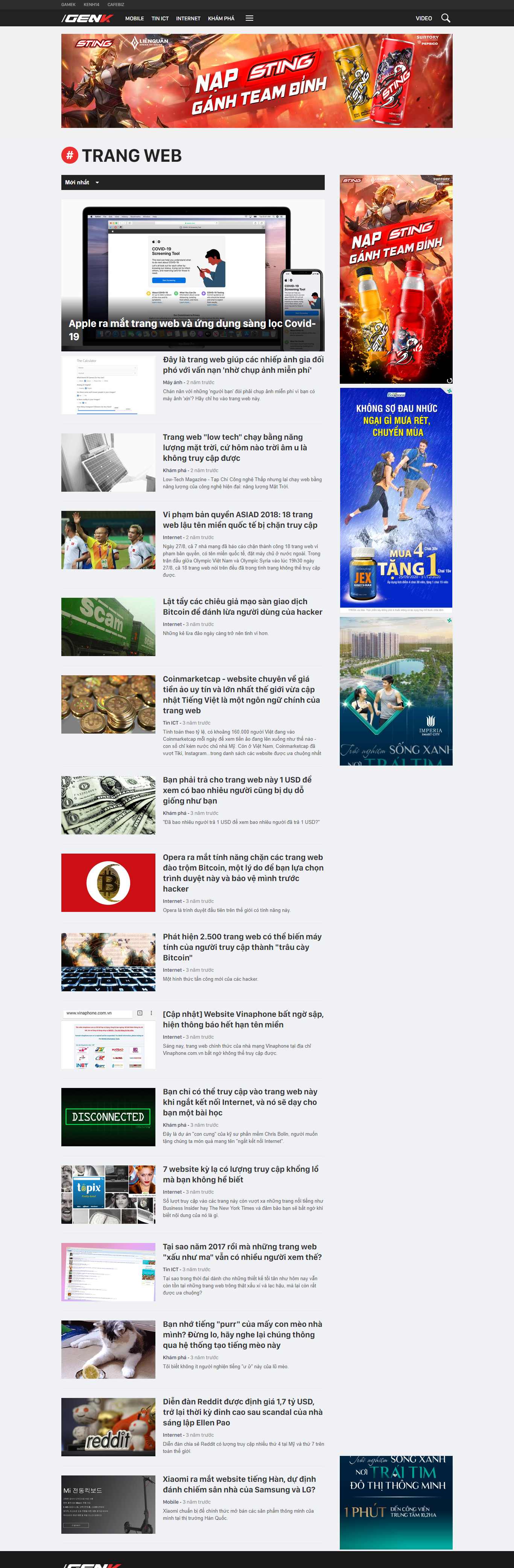 Thiết kế Website web genk - genkvn