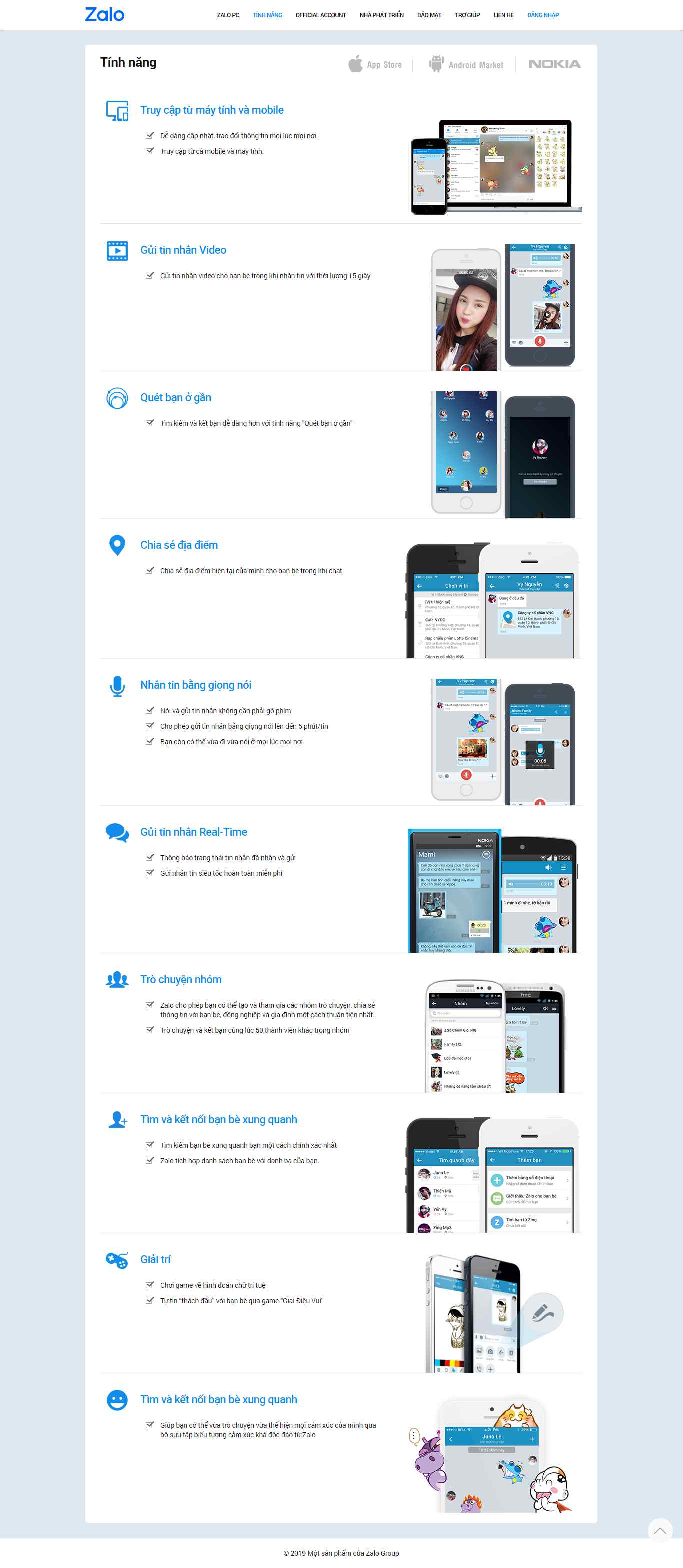 Thiết kế Website web zalo - zalome