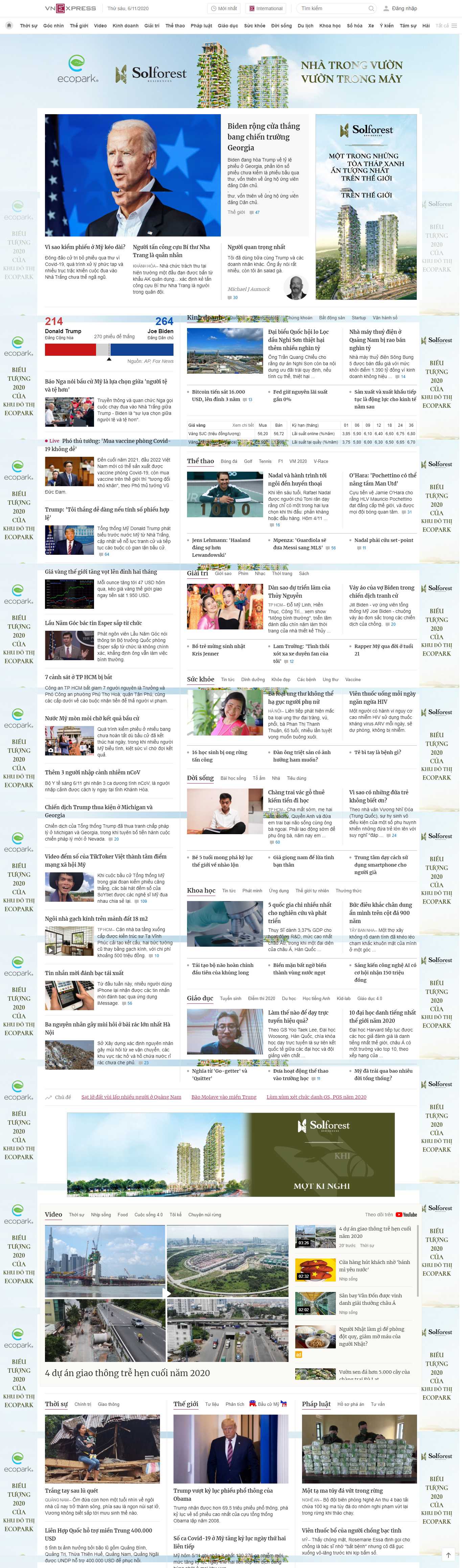 Thiết kế Website web dân trí - vnexpressnet