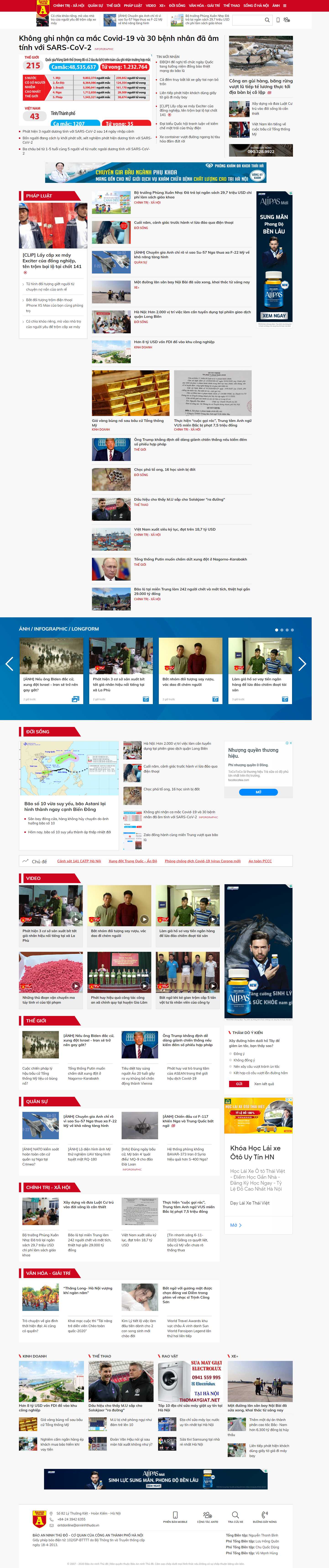 Thiết kế Website web dân trí - anninhthudovn
