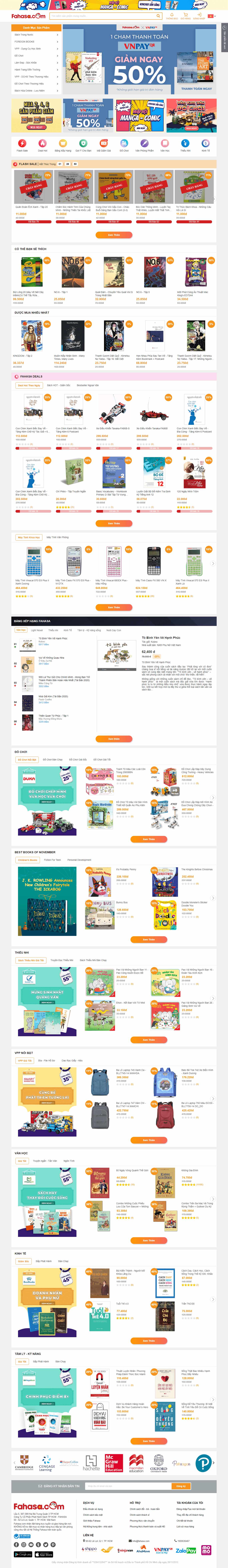 Thiết kế Website web bán sách - wwwfahasacom