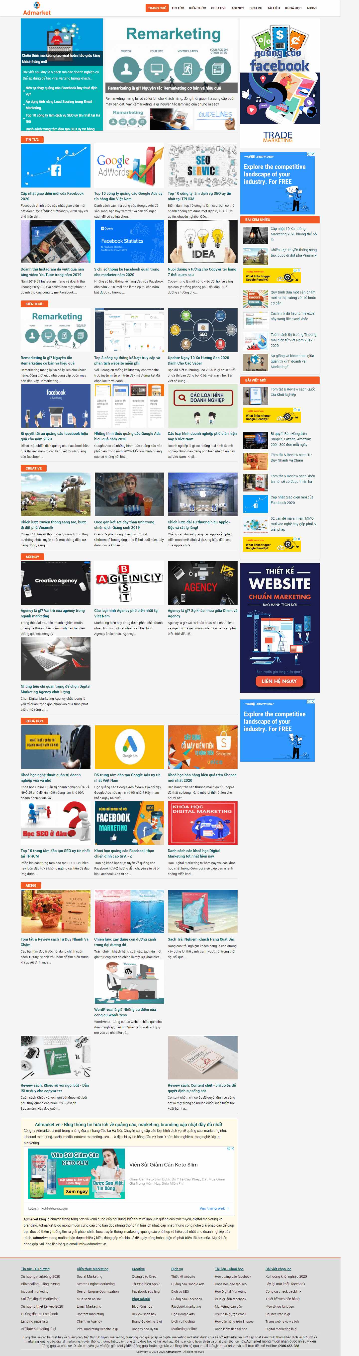 Thiết kế Website web bán sách - admarketvn