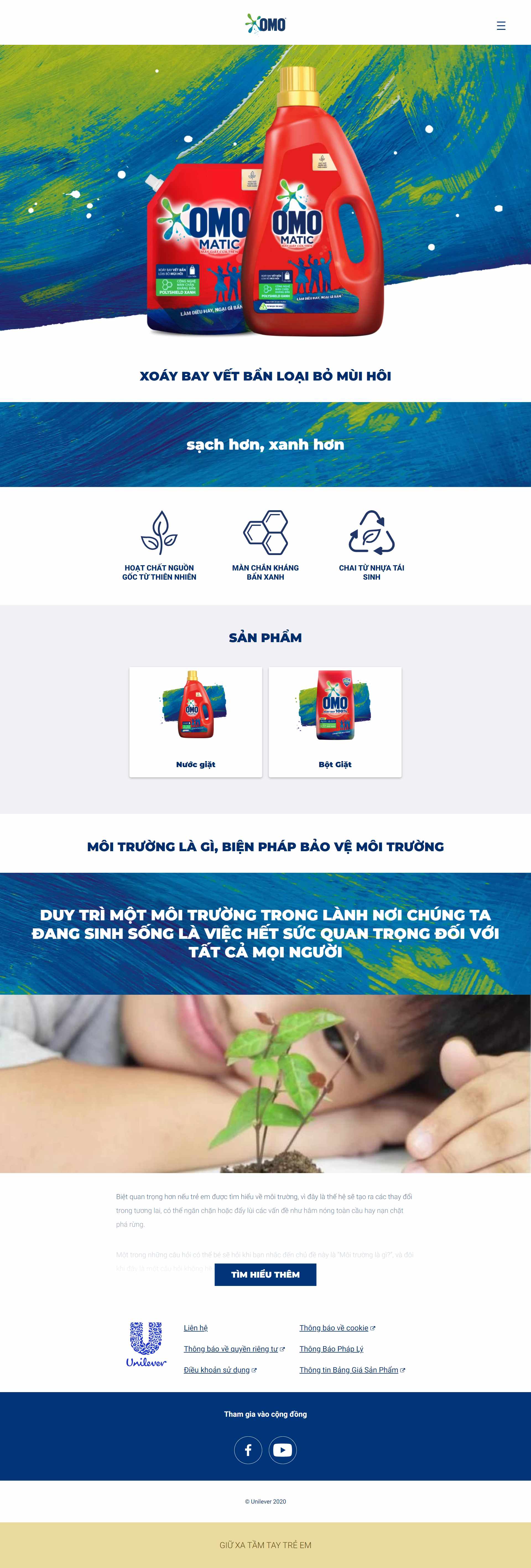 Thiết kế Website web bột giặt - wwwomocom