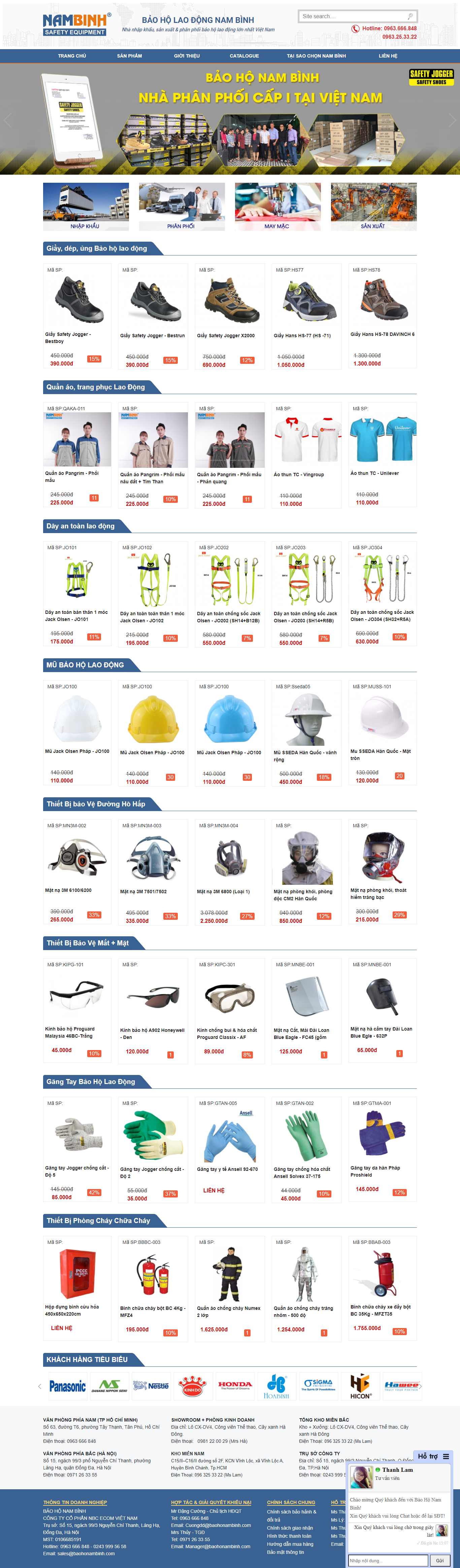 Thiết kế Website web báo hộ lao động - baohonambinhvn