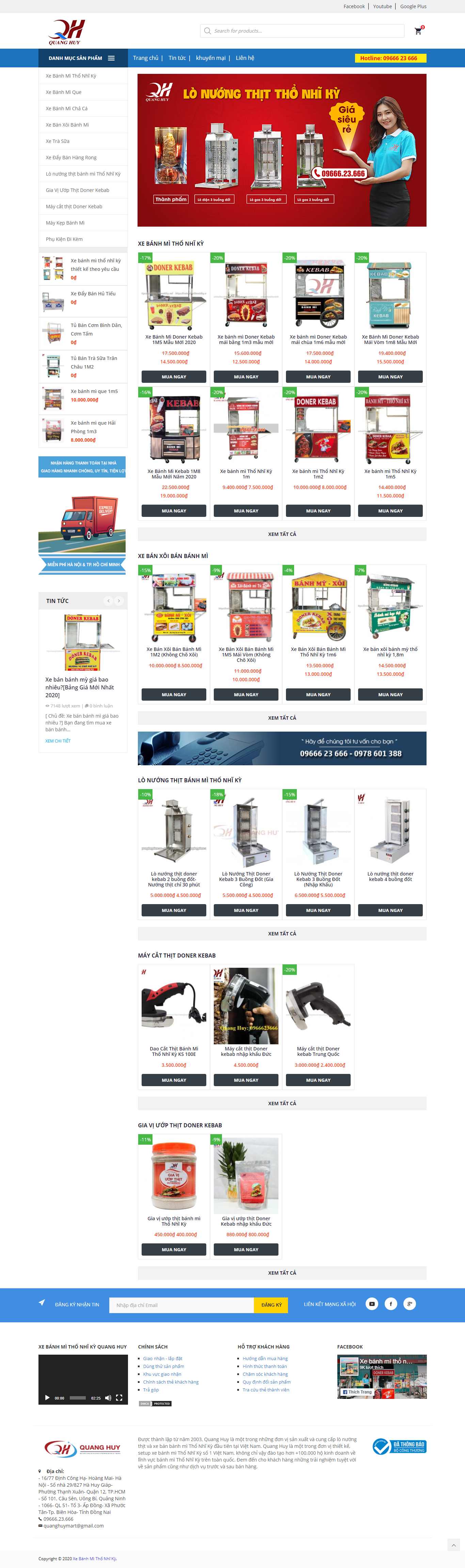 Thiết kế Website web bánh mì que - xebanhmithonhikyvn