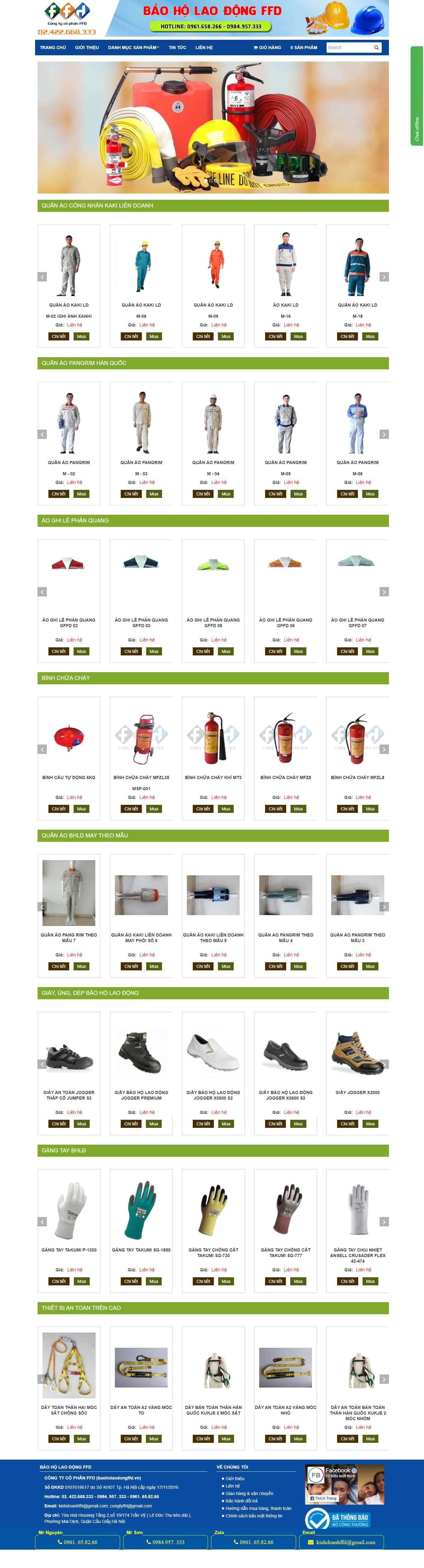 Thiết kế Website web báo hộ lao động - baoholaodongffdvn