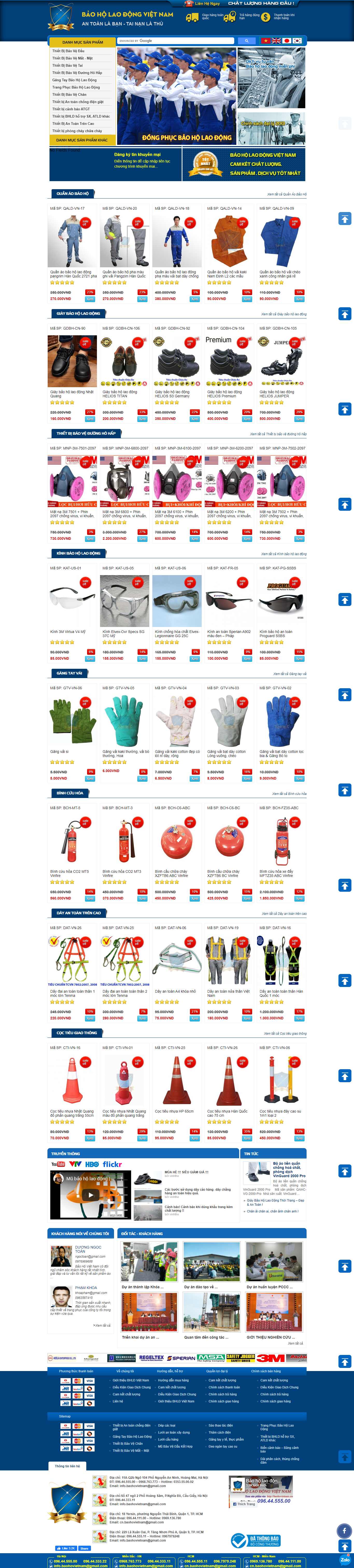 Thiết kế Website web báo hộ lao động - baohovietnamcom
