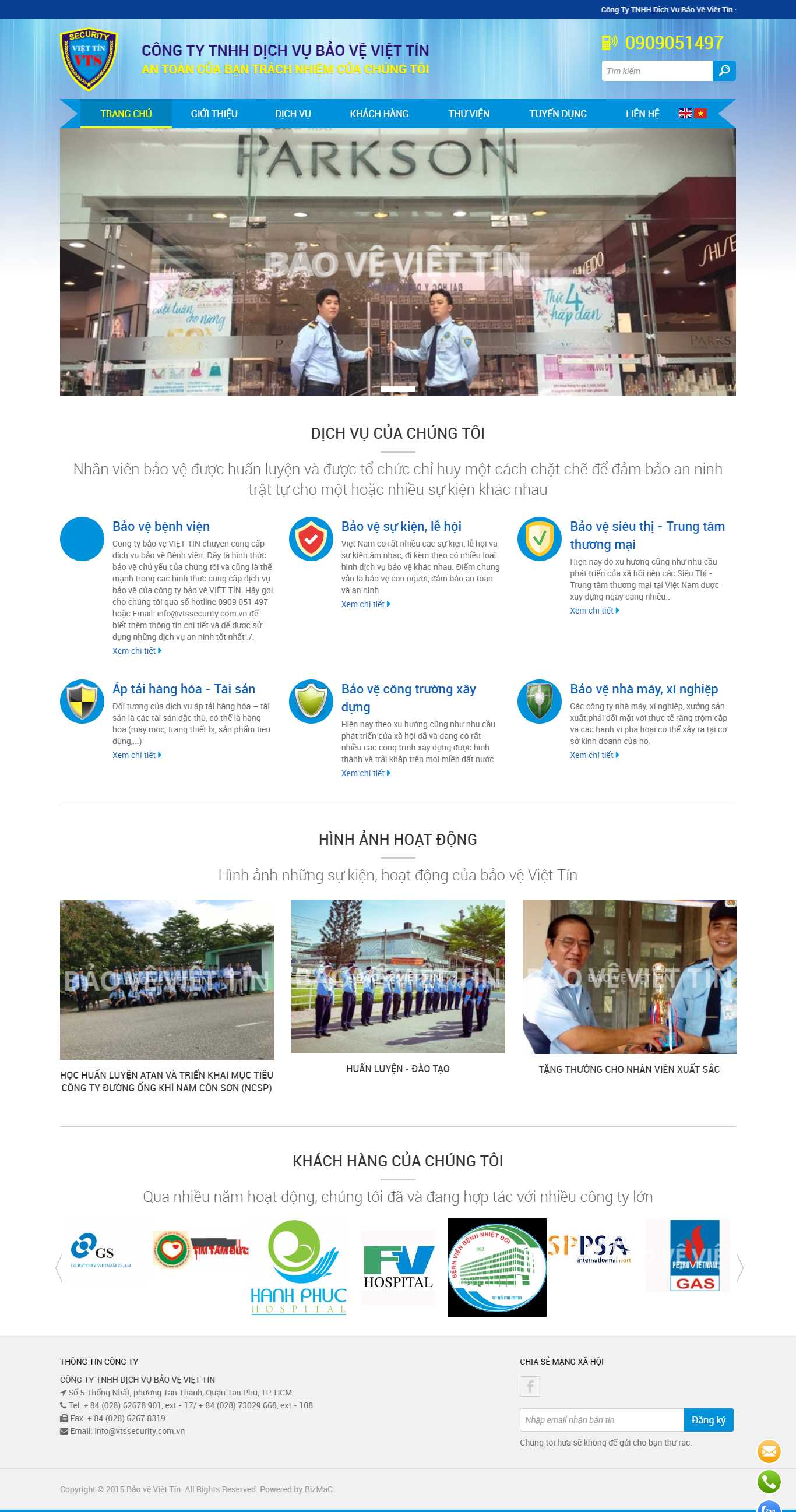 Thiết kế Website web công trình xây dựng - baoveviettincom