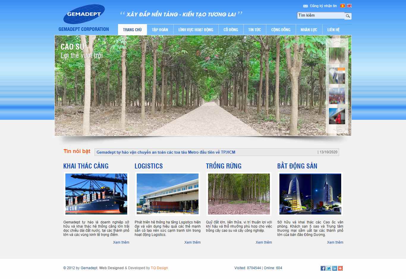 Thiết kế Website web cộng động - wwwgemadeptcomvn