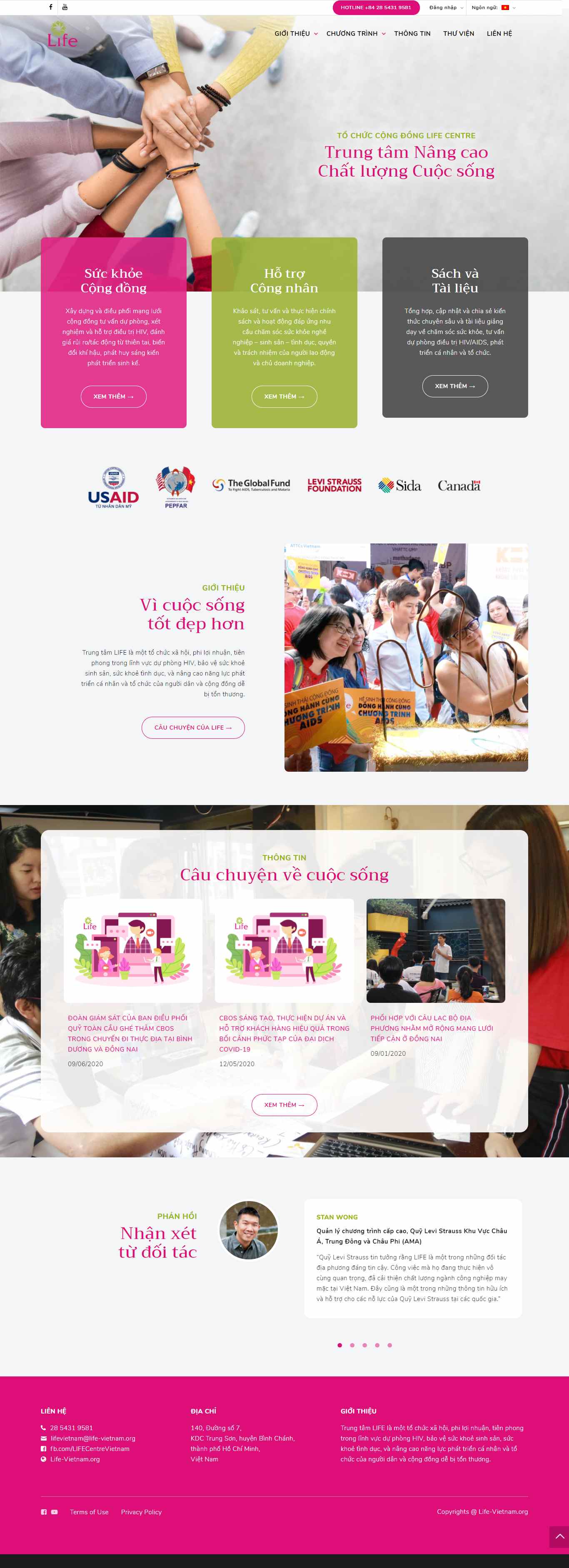 Thiết kế Website web cộng động - life-vietnamorg