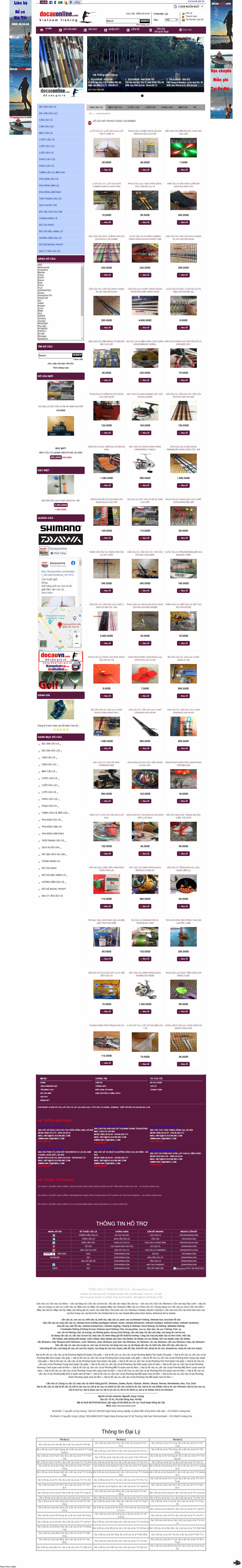 Thiết kế Website web cần câu cá - docauonlinecom