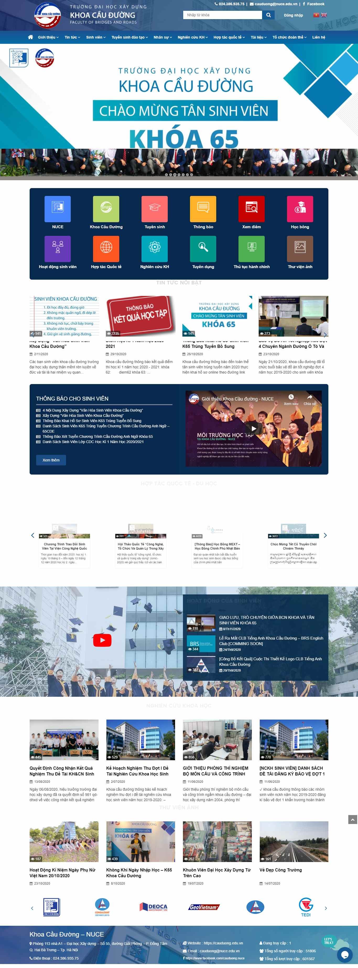 Thiết kế Website web cầu đường - cauduongeduvn