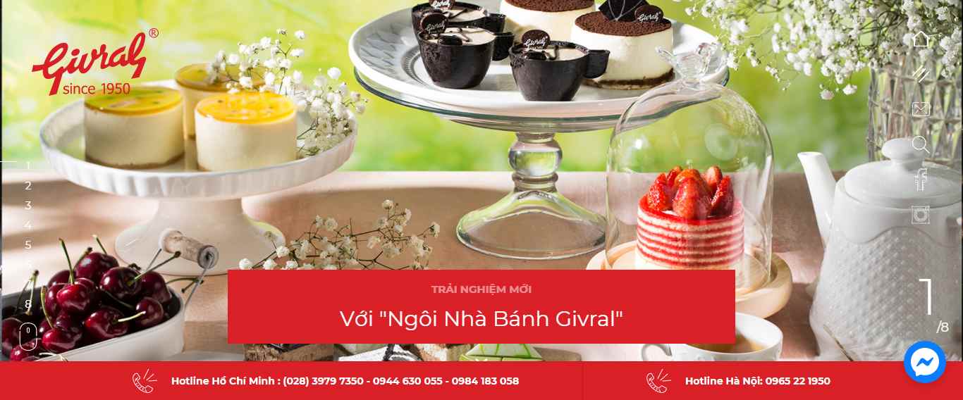 Thiết kế Website web cơ bản - givralbakerycomvn