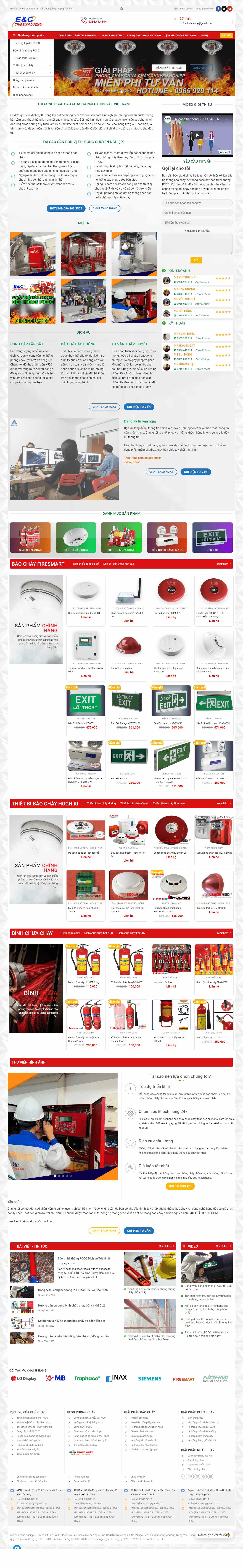 Thiết kế Website web chữa cháy - 114hanoinet