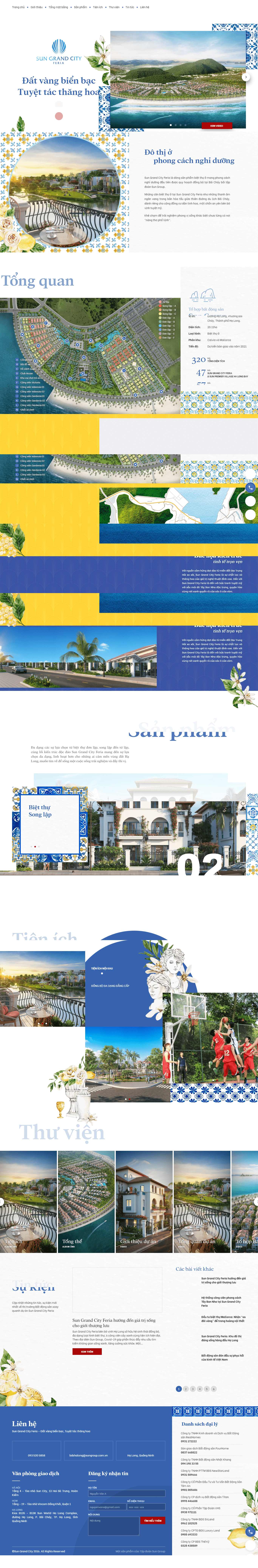 Thiết kế Website web dự án bất động sản - sungrandcityferiacomvn