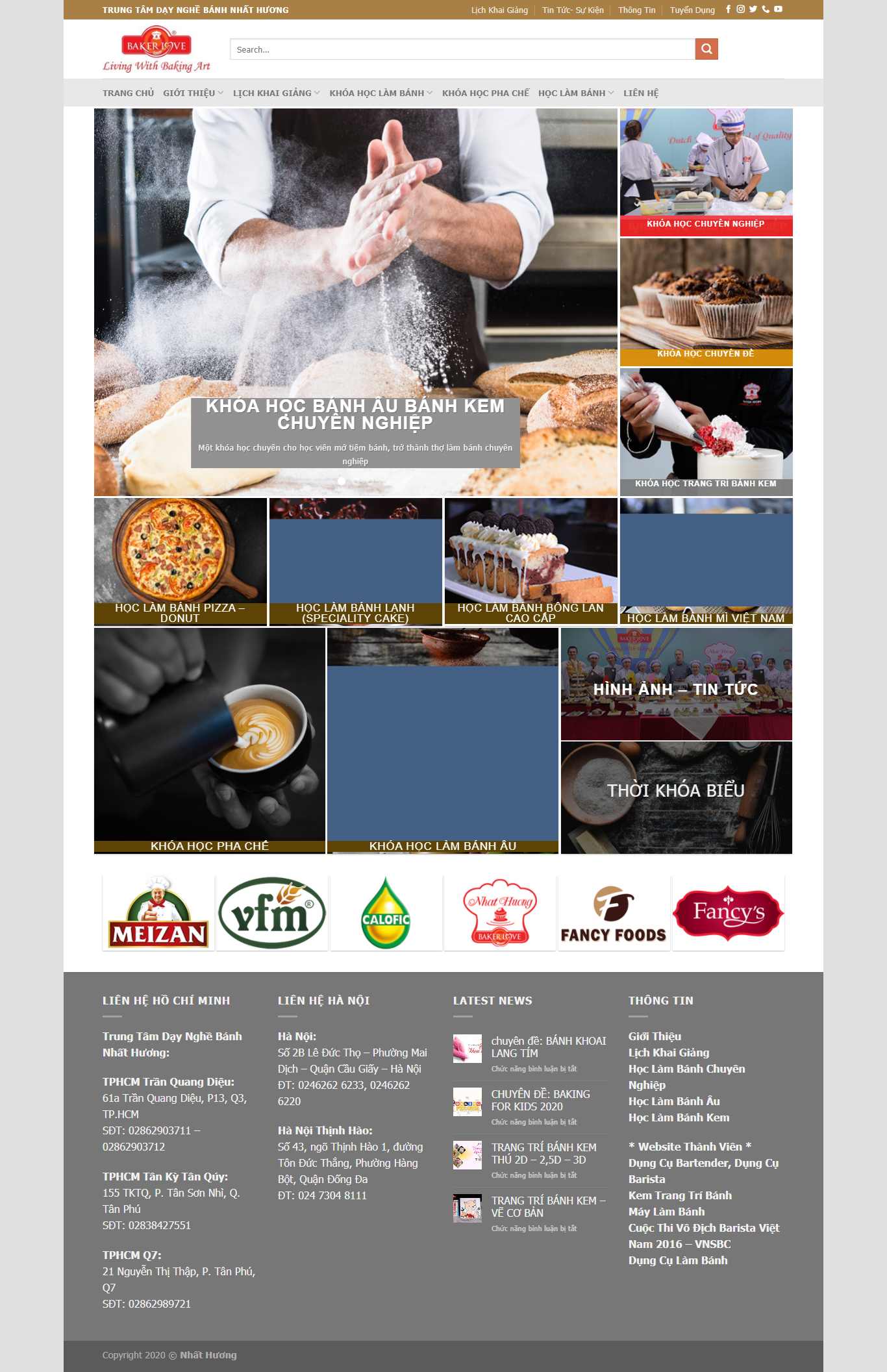 Thiết kế Website web dạy nấu ăn - daynghebanhvn