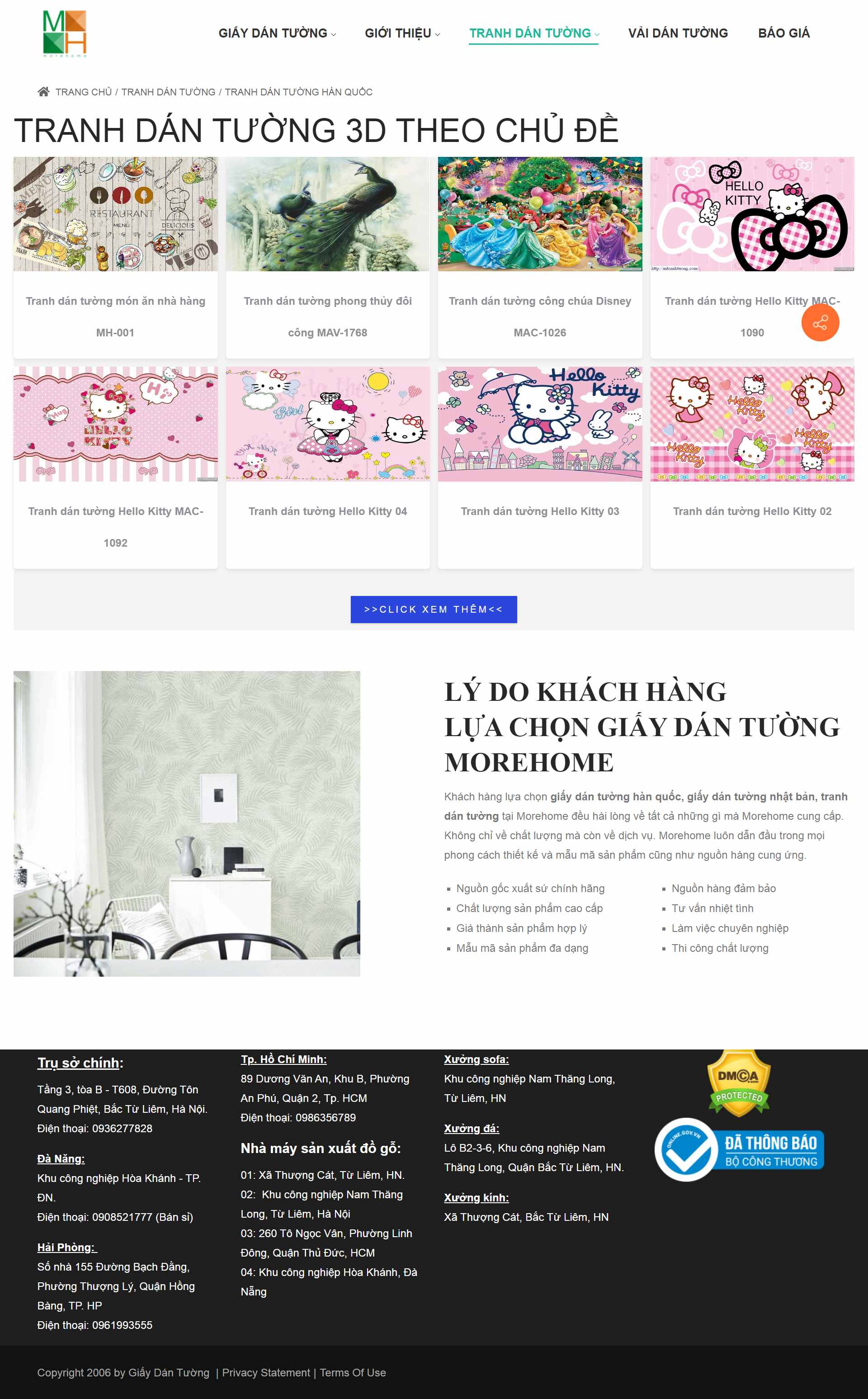 Thiết kế Website web giấy dán tường - giaydantuongorg
