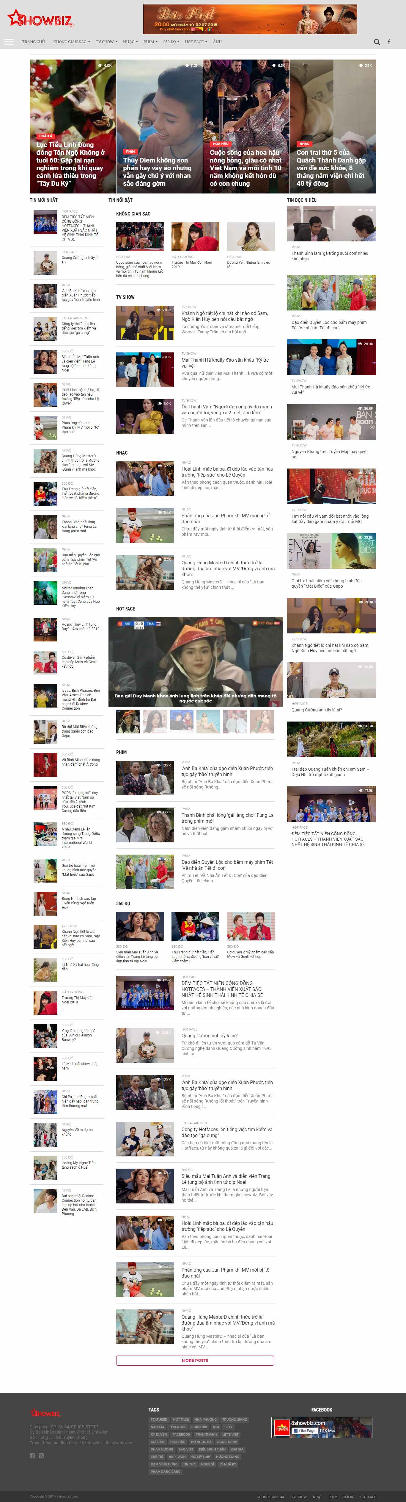 Thiết kế Website web giải trí - 8showbizcom