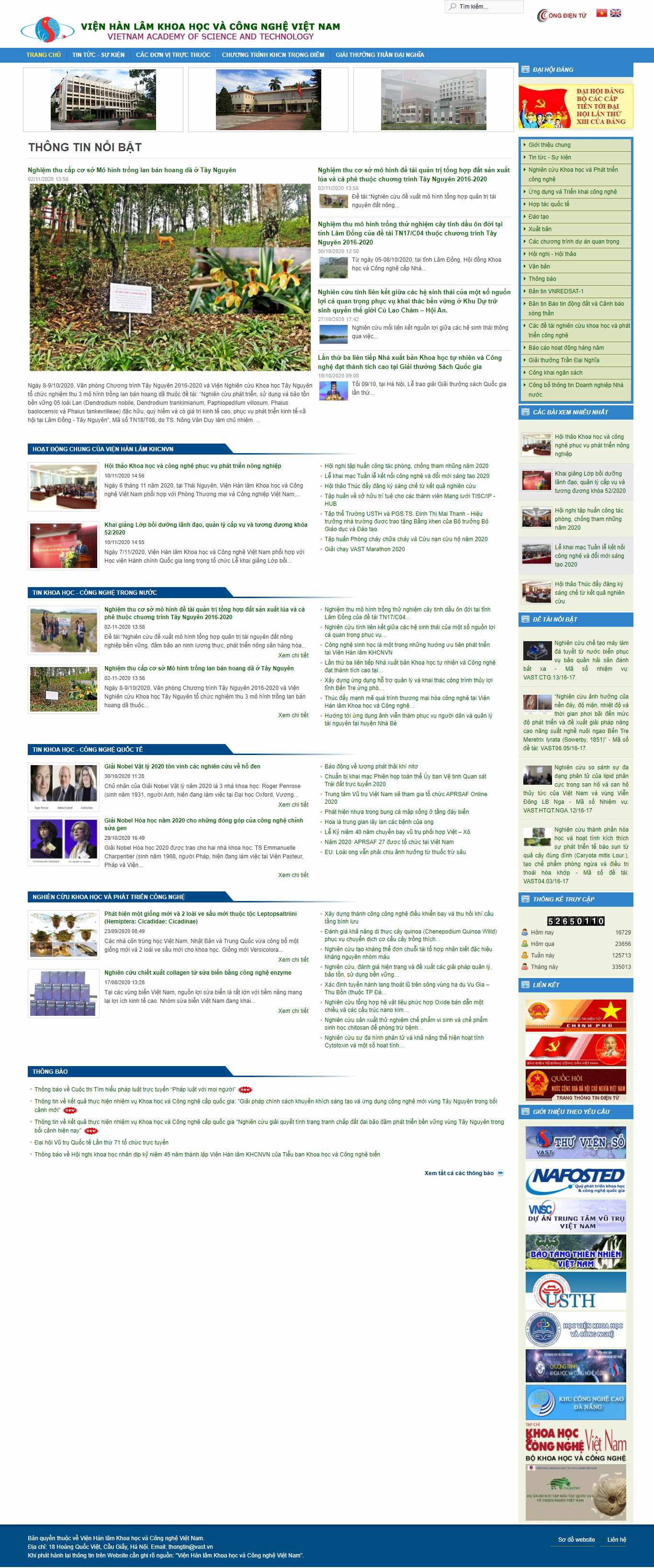 Thiết kế Website web hóa học - wwwvastacvn