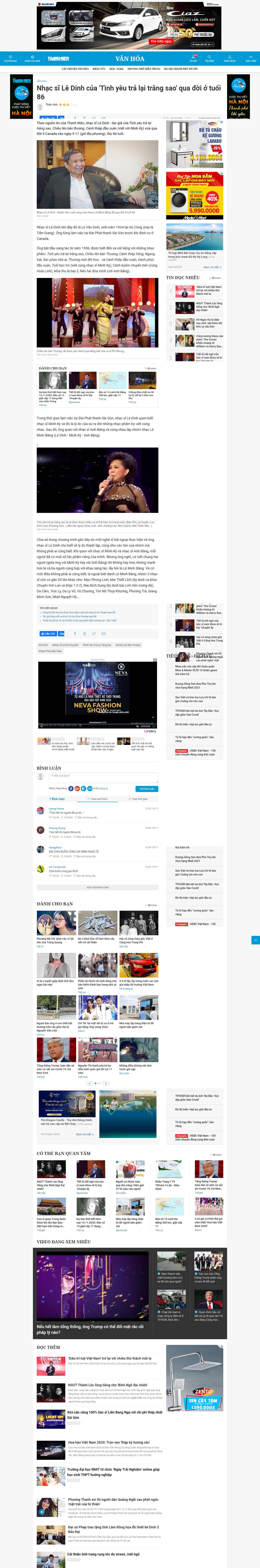 Thiết kế Website web nhạc sĩ - thanhnienvn