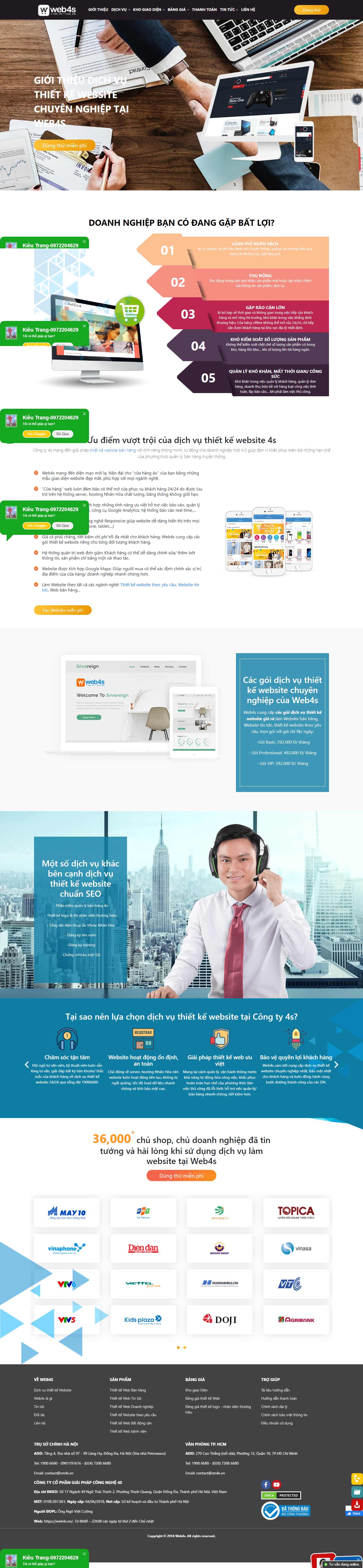 Thiết kế Website Web Đẹp - web4svn