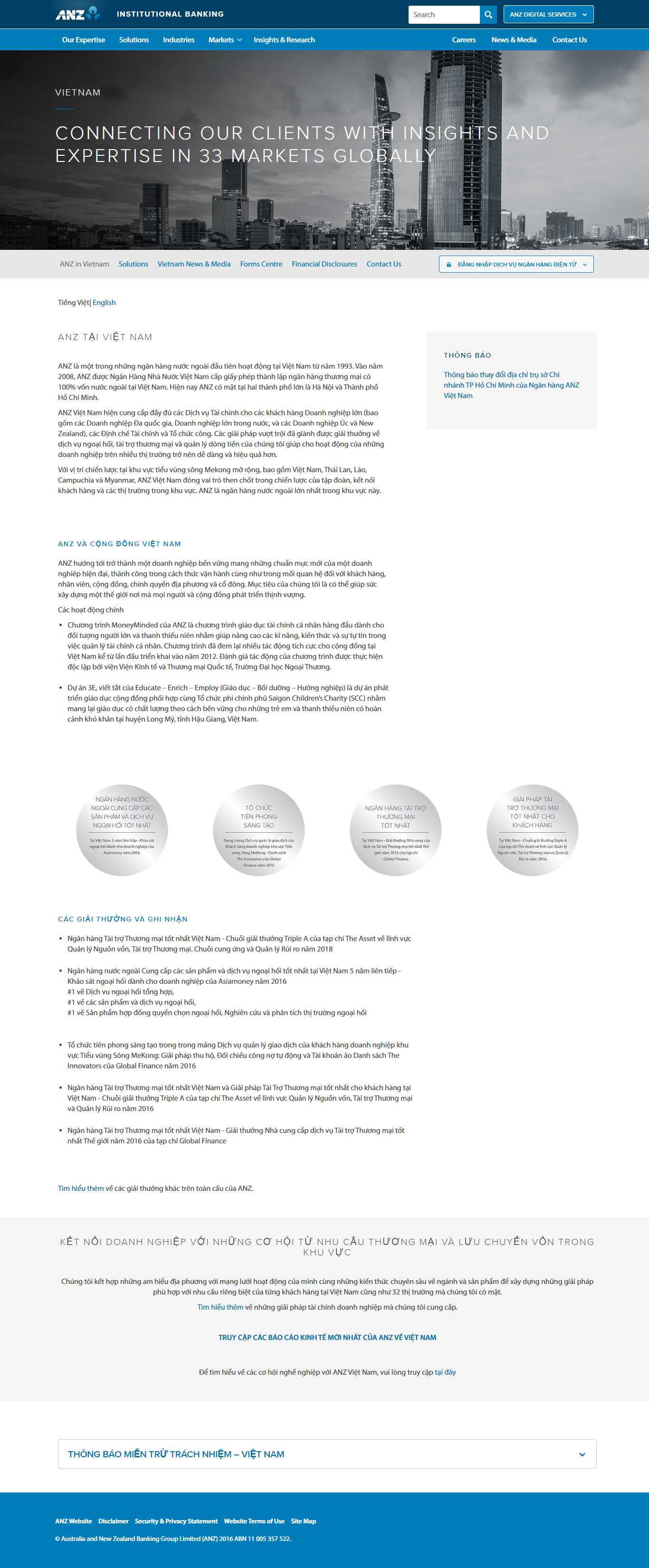 Thiết kế Website web ngân hàng - institutionalanzcom