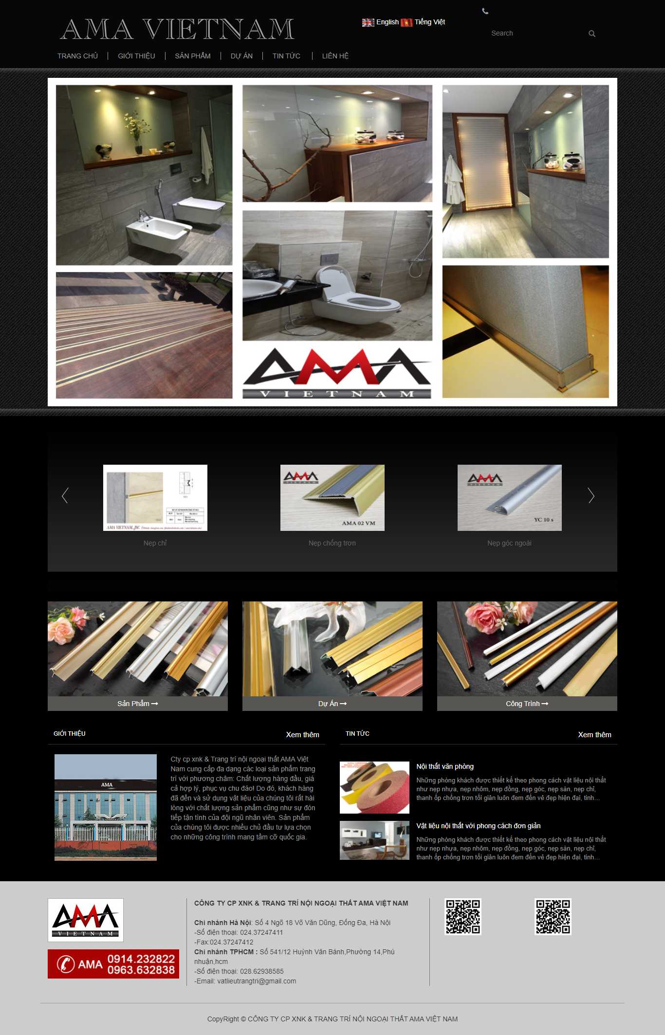 [thicongnoithat] Thiết kế Website web ngoại thất - vatlieutrangtrivn