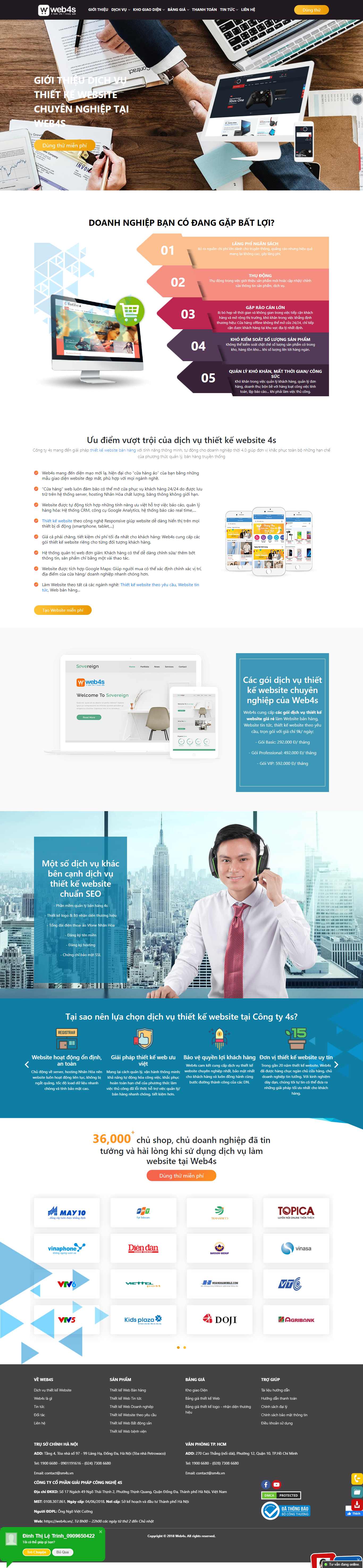 Thiết kế Website Web Xây Dựng - web4svn