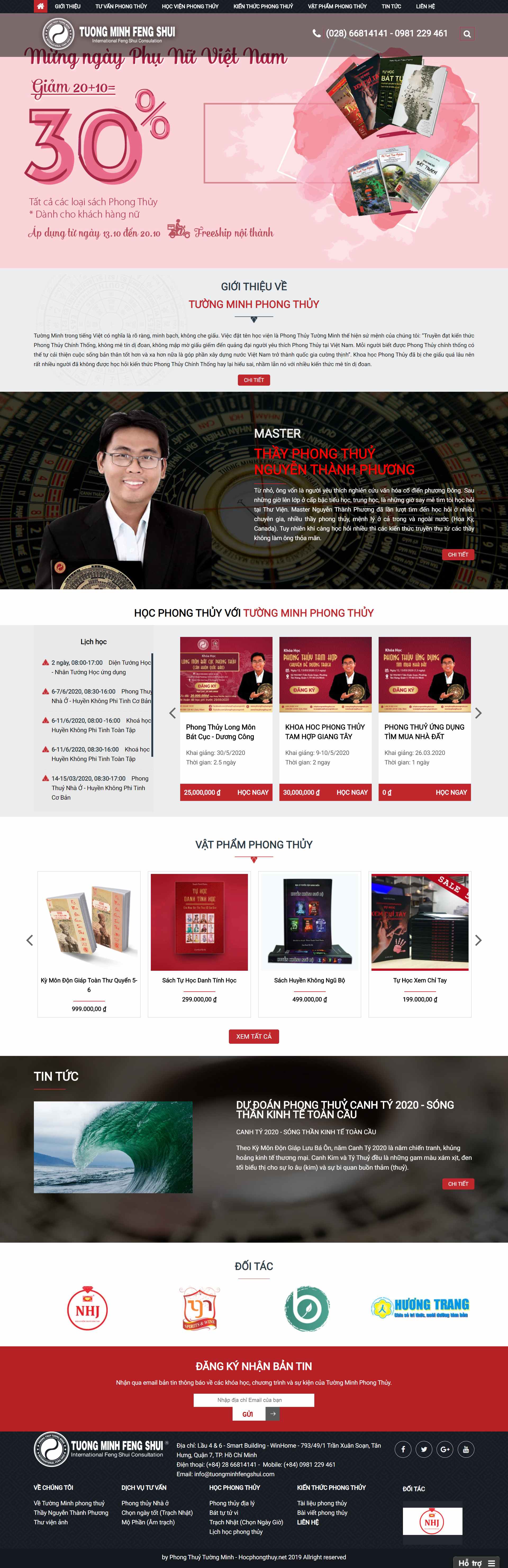Thiết kế Website web phong thủy - wwwphongthuytuongminhcom