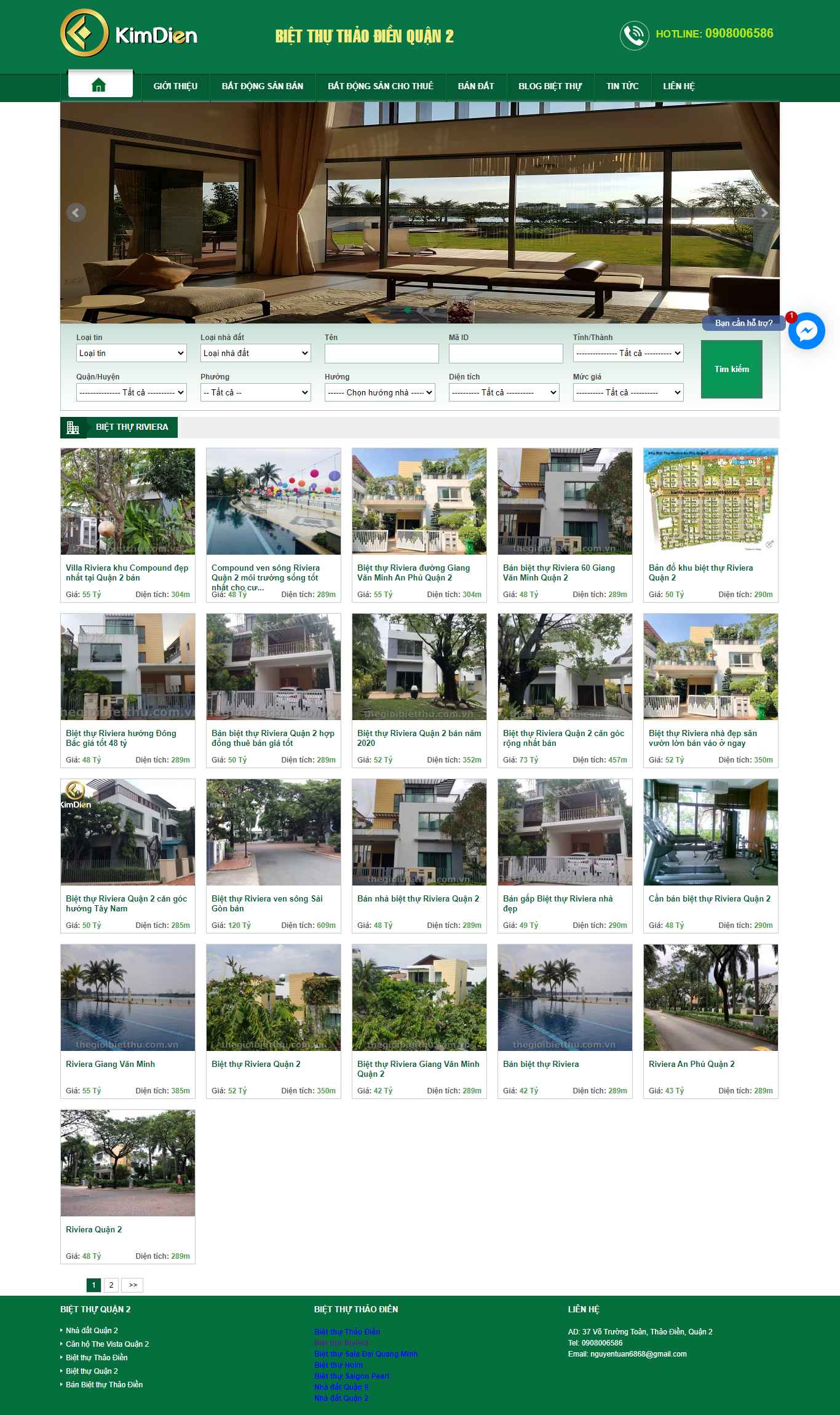 Thiết kế Website web nhà vườn - thegioibietthucomvn