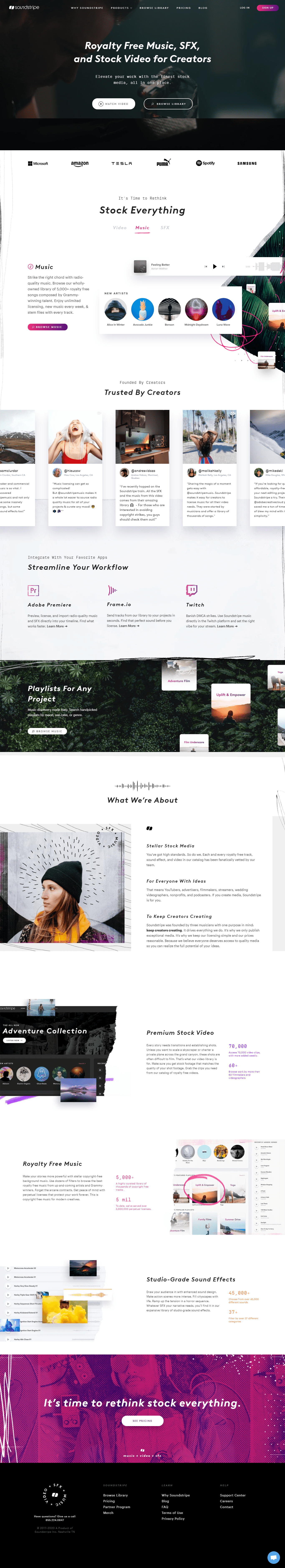 Thiết kế Website web nhạc sĩ - wwwsoundstripecom