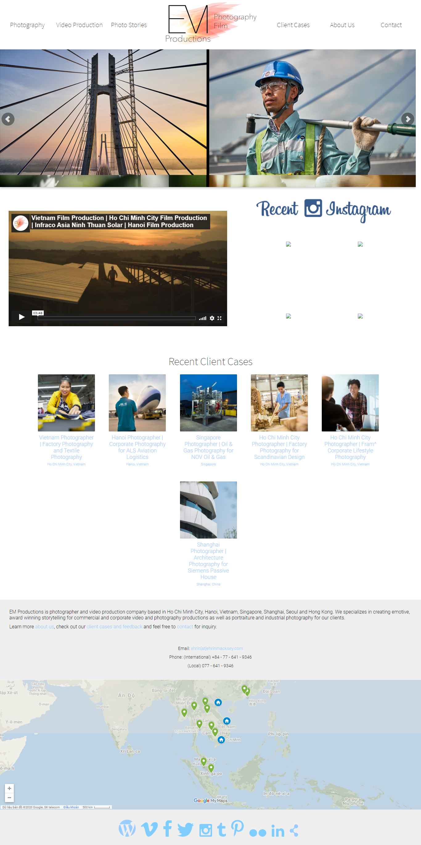 Thiết kế Website web nhiếp ảnh gia - wwwehrinmackseycom