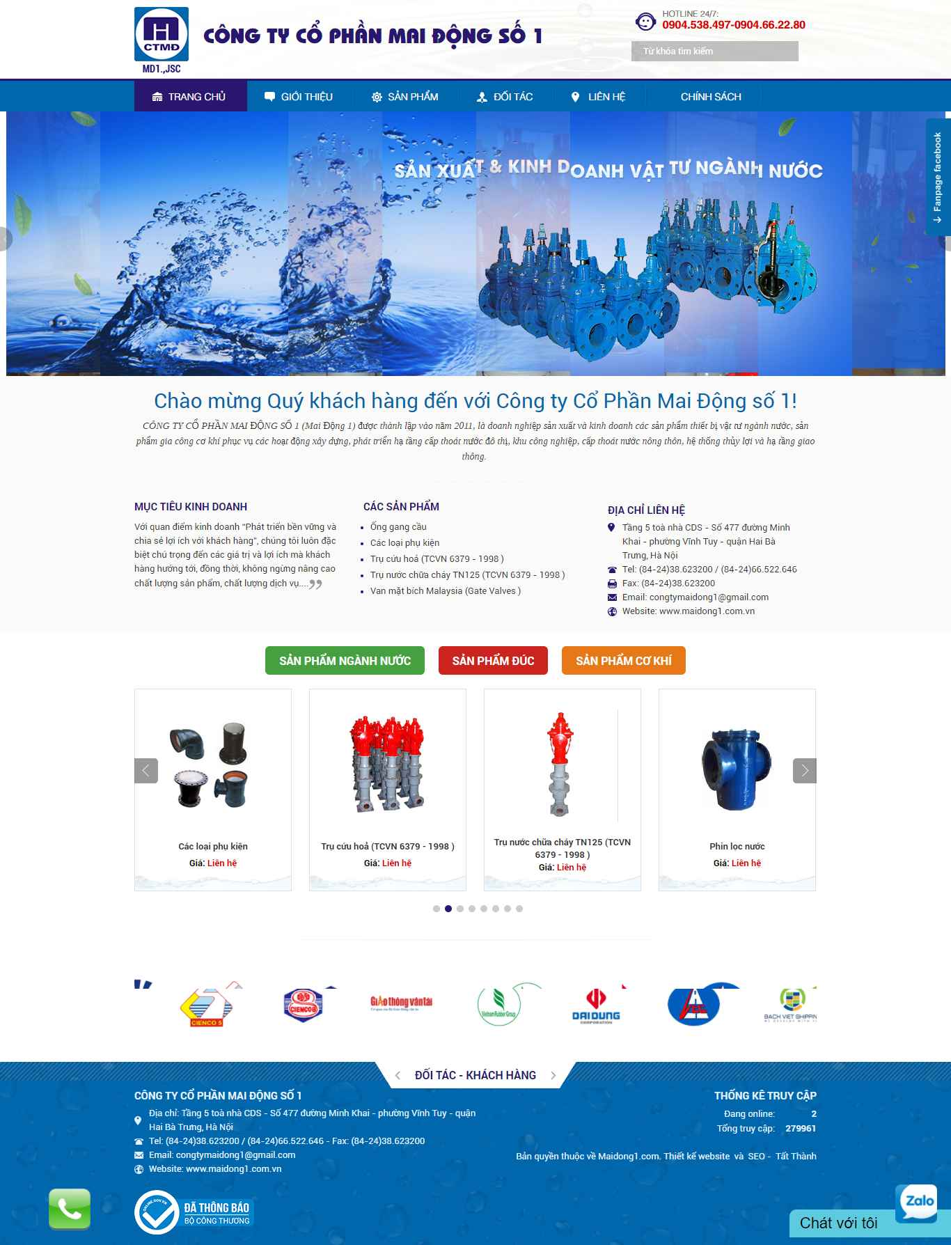 Thiết kế Website web phòng cháy - maidong1comvn
